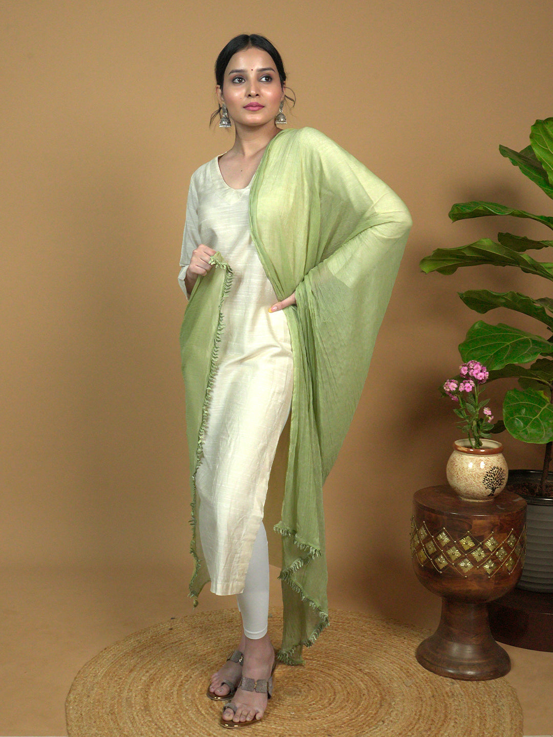 Solid Chiffon Dupatta