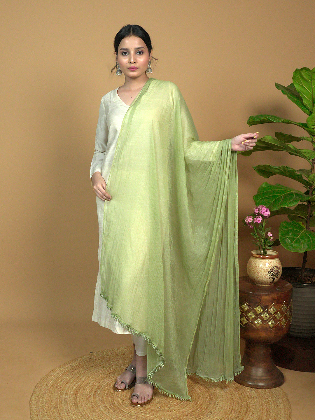 Solid Chiffon Dupatta