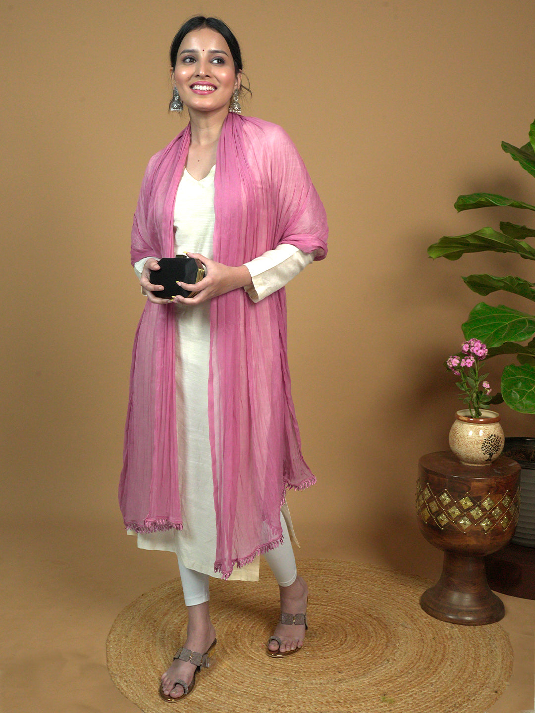 Solid Chiffon Dupatta