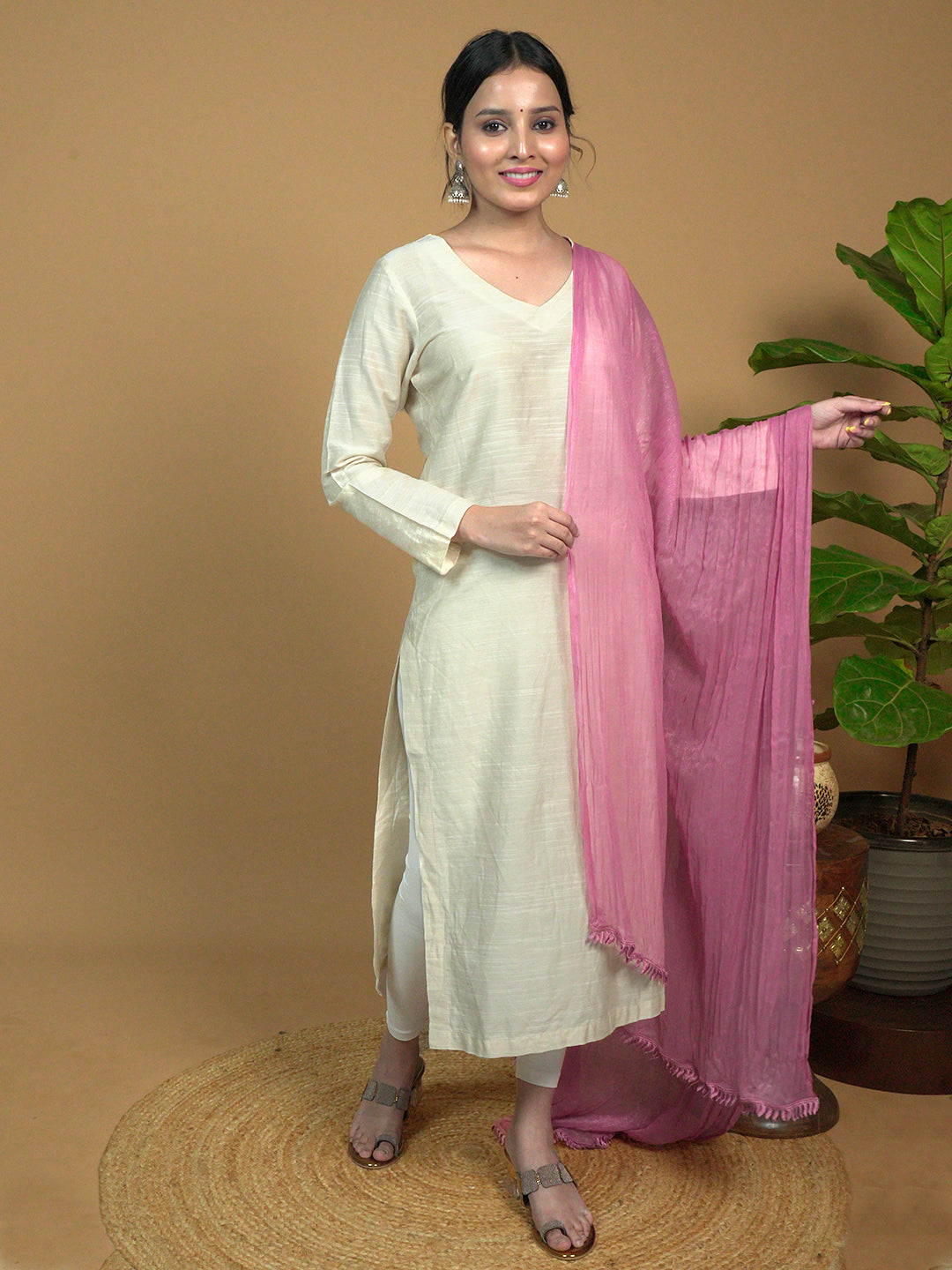 Solid Chiffon Dupatta