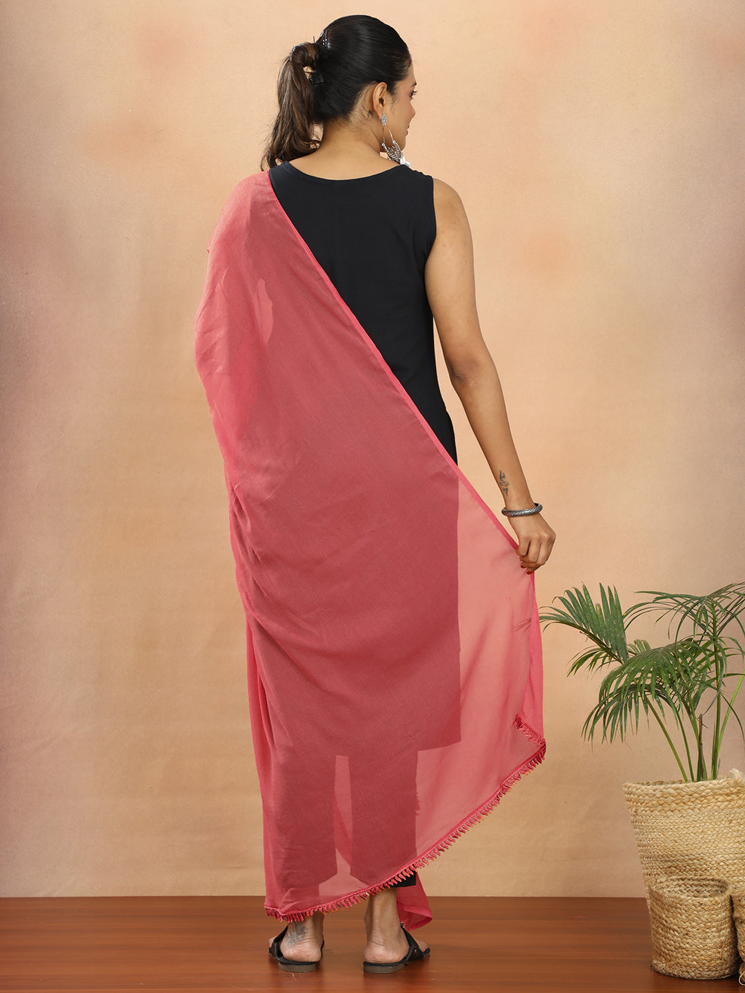 Solid Chiffon Dupatta