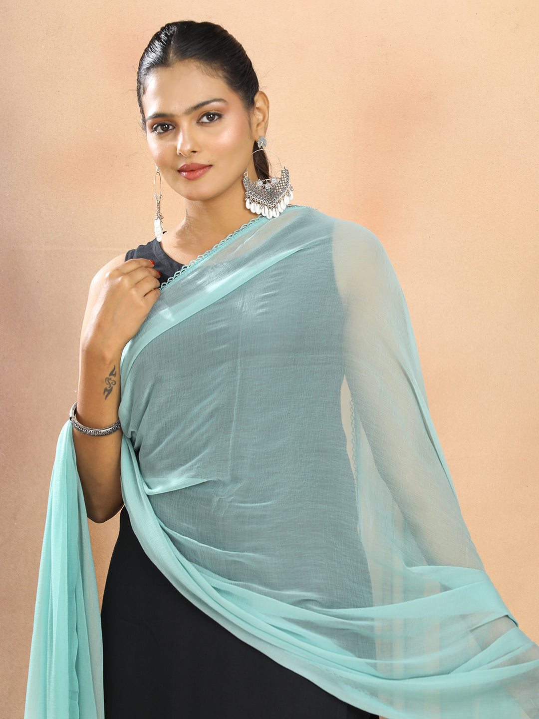 Solid Chiffon Dupatta