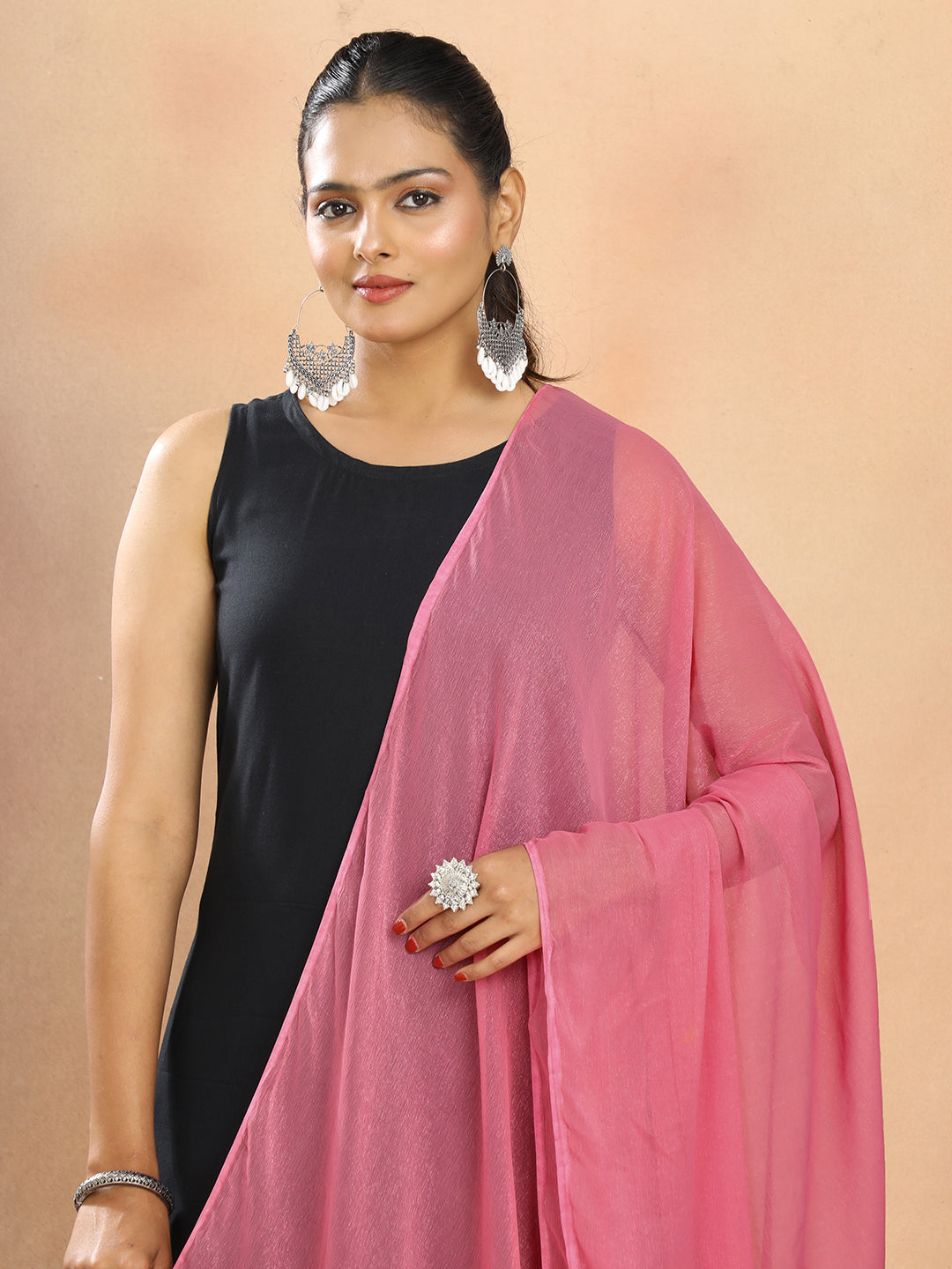 Solid Chiffon Dupatta