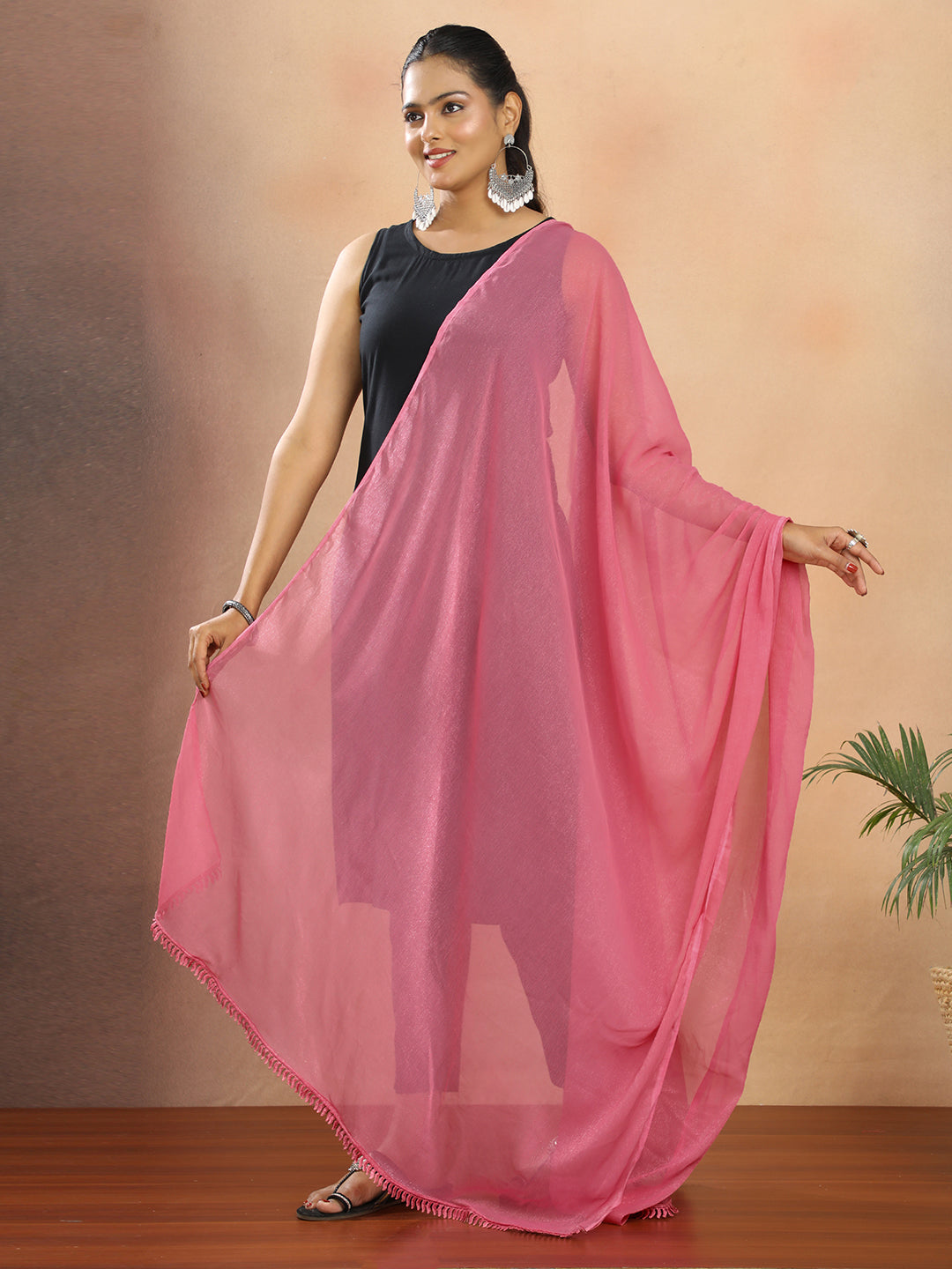 Solid Chiffon Dupatta