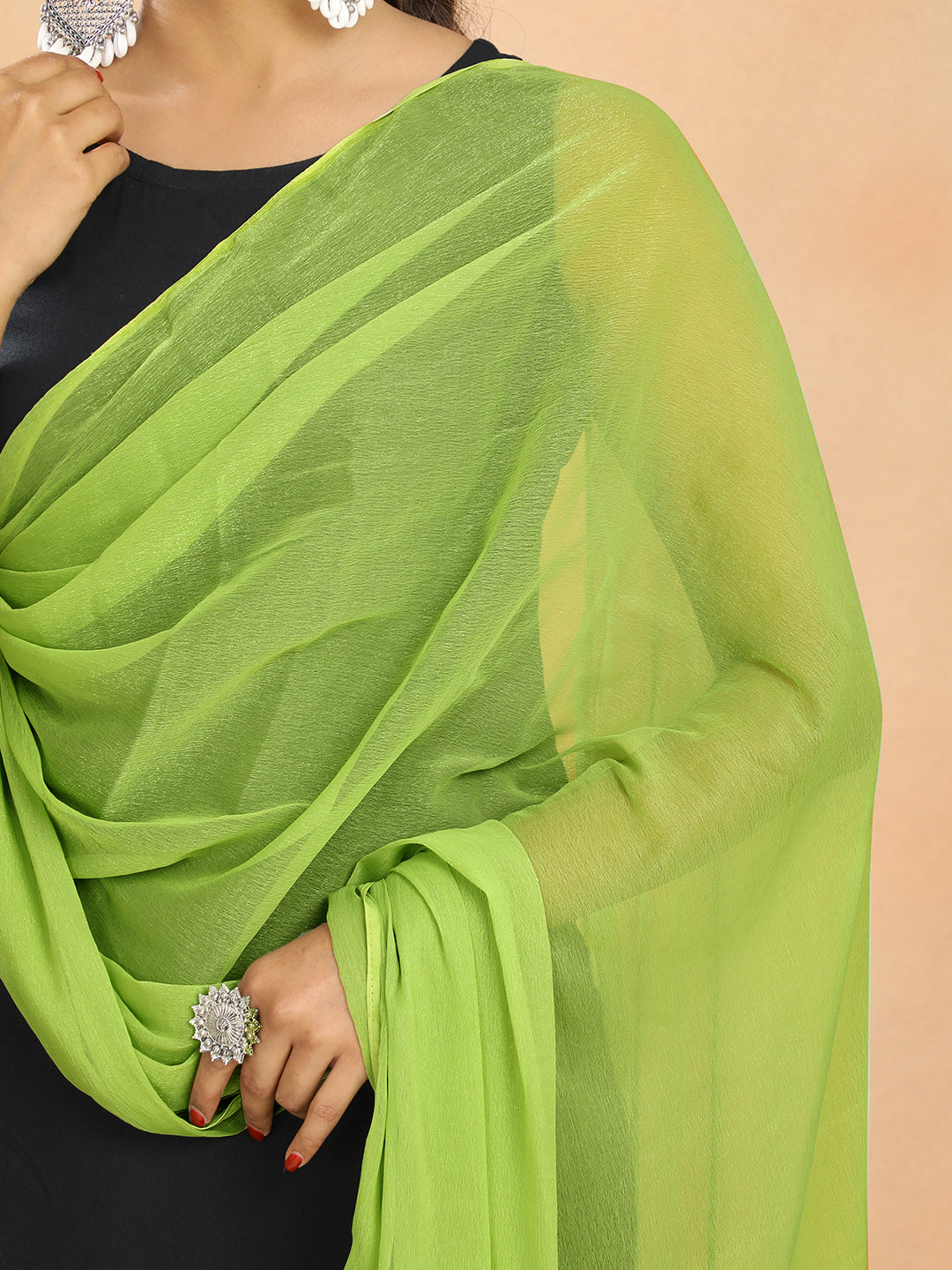 Solid Chiffon Dupatta