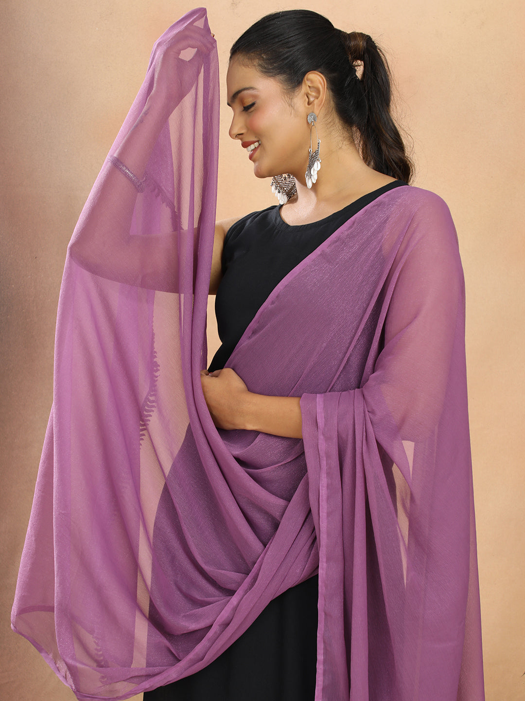 Solid Chiffon Dupatta