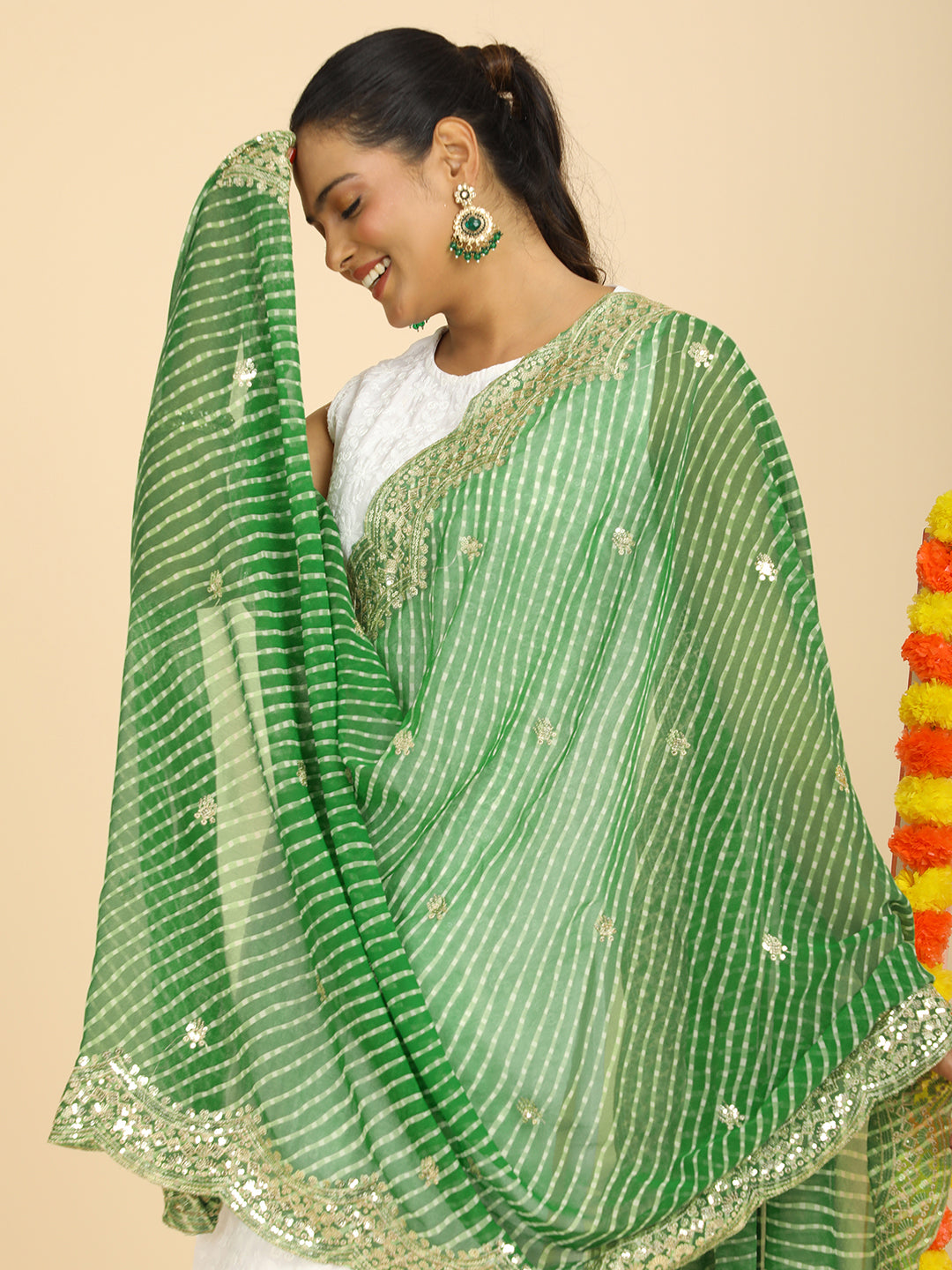 Leheriya Georgette Dupatta