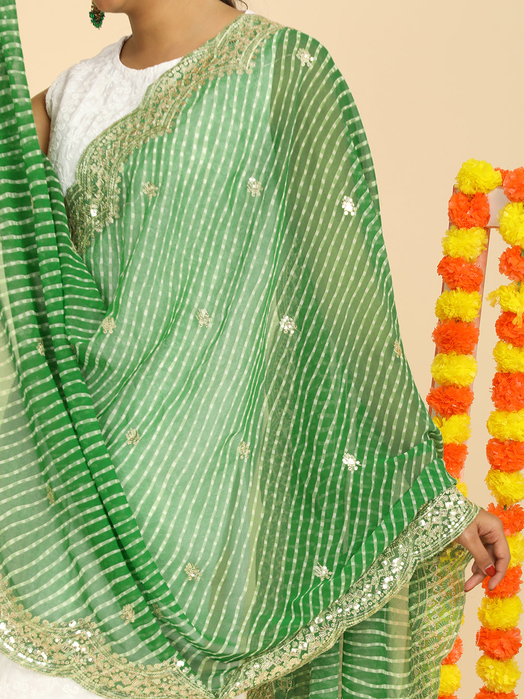 Leheriya Georgette Dupatta