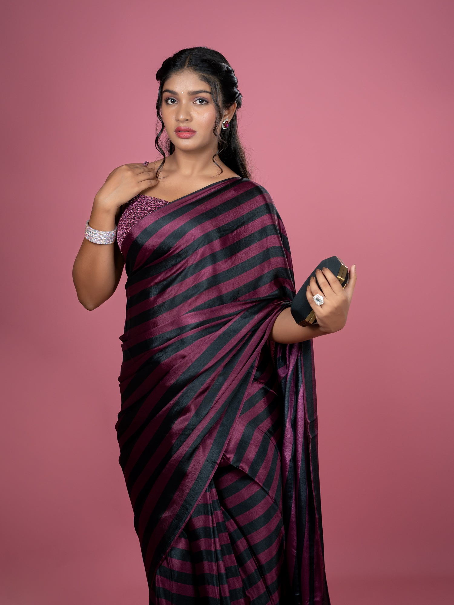 Ready To Wear Satin Saree