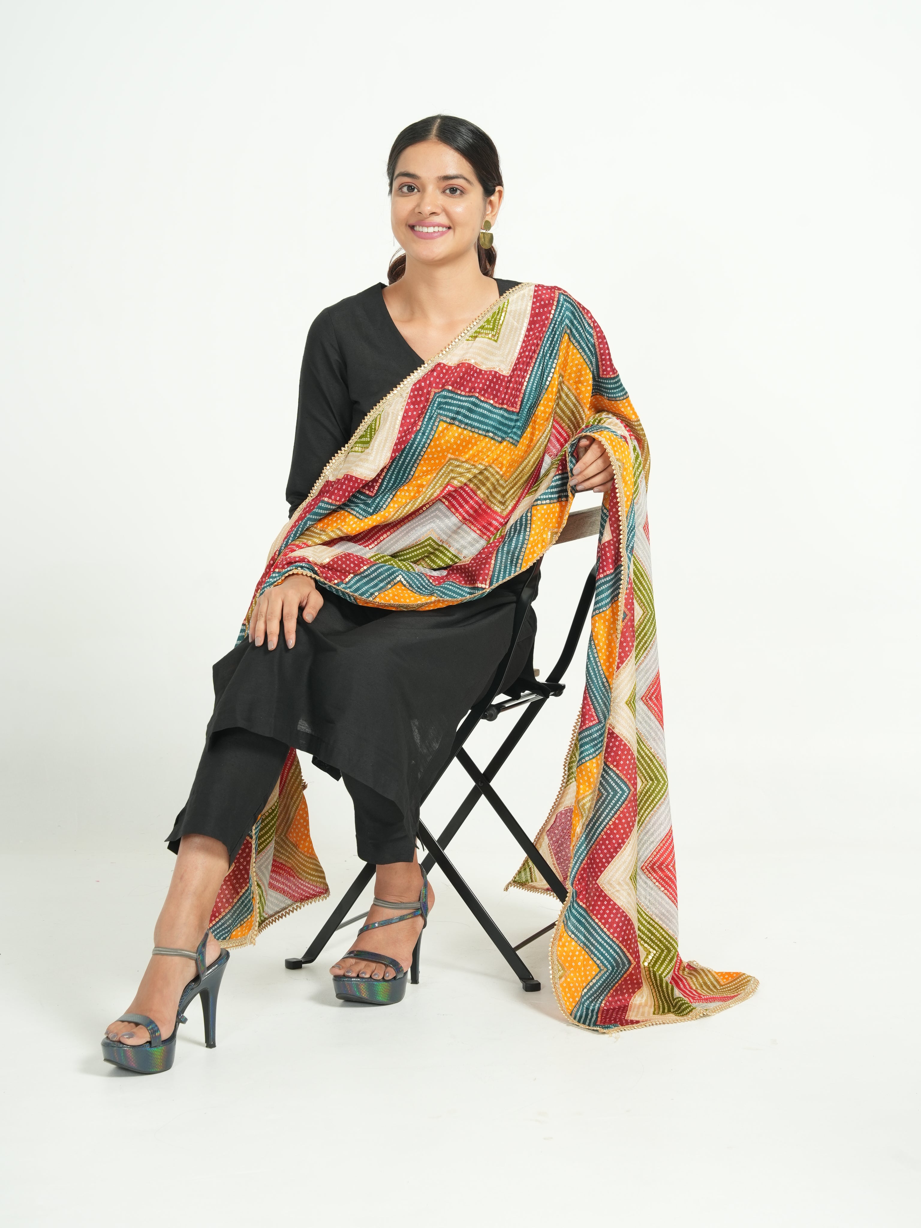 Art Silk Bandhini Dupatta