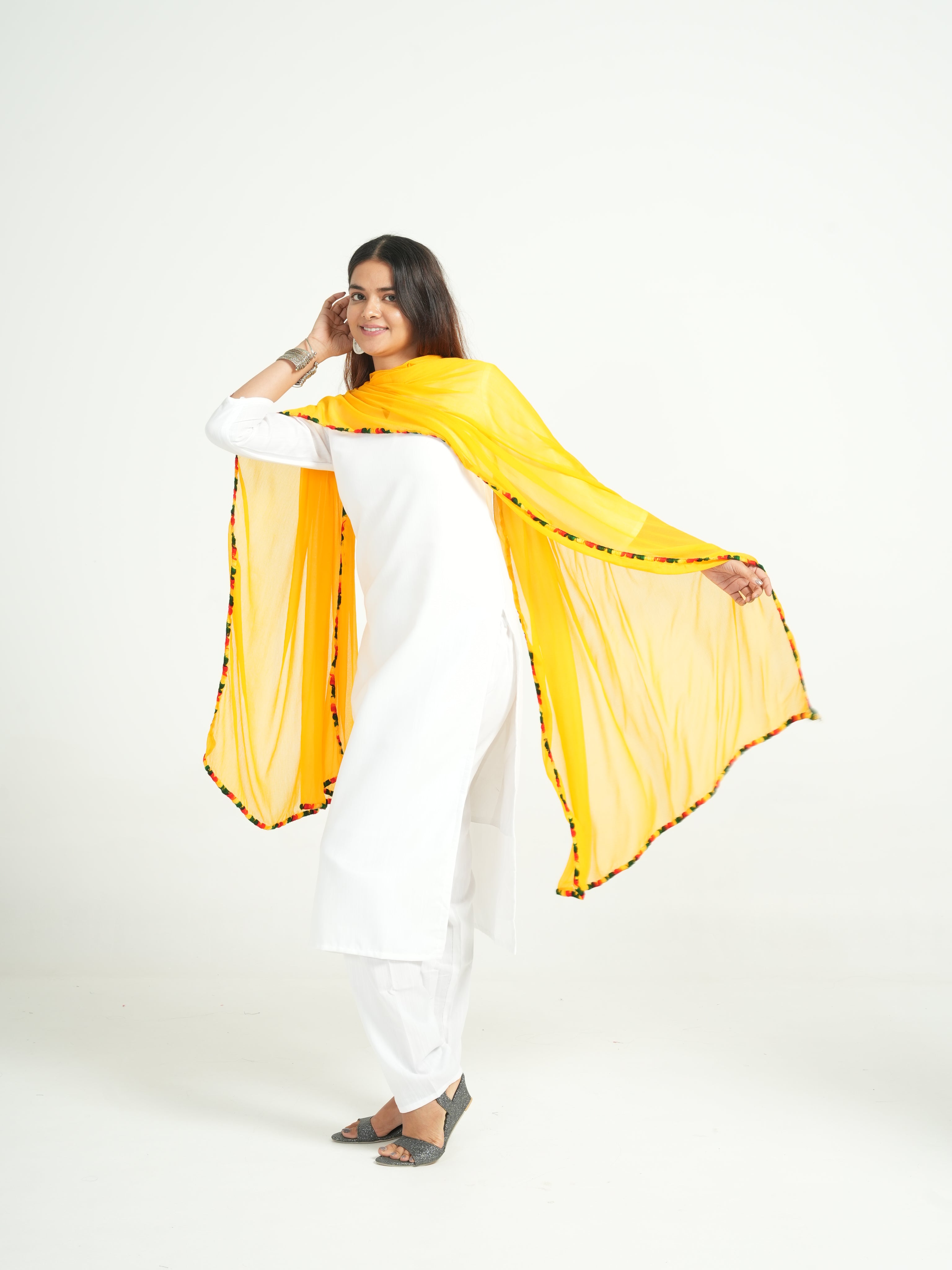 Chiffon Solid Dupatta