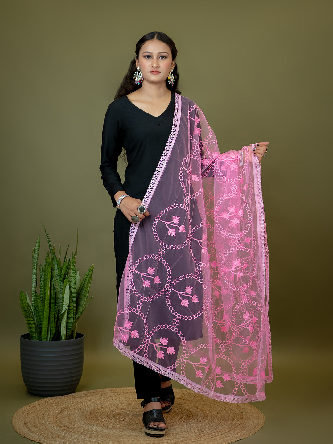 Chiffon Gold Print Dupatta