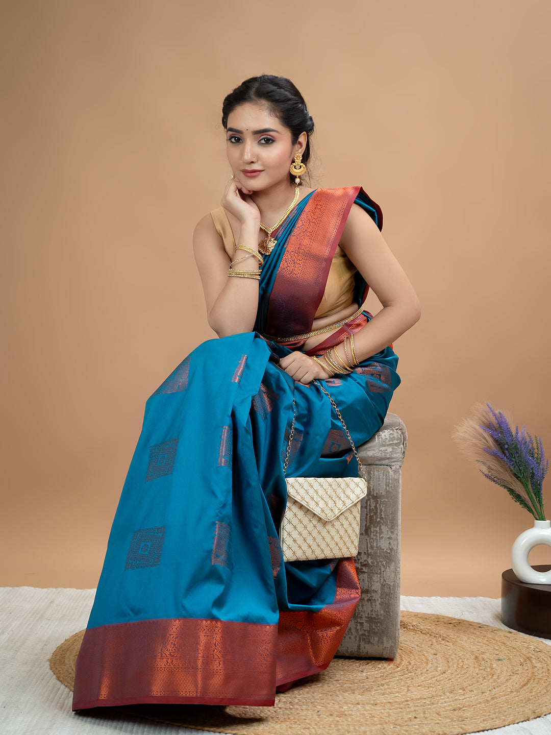 South Silk Brocade Saree