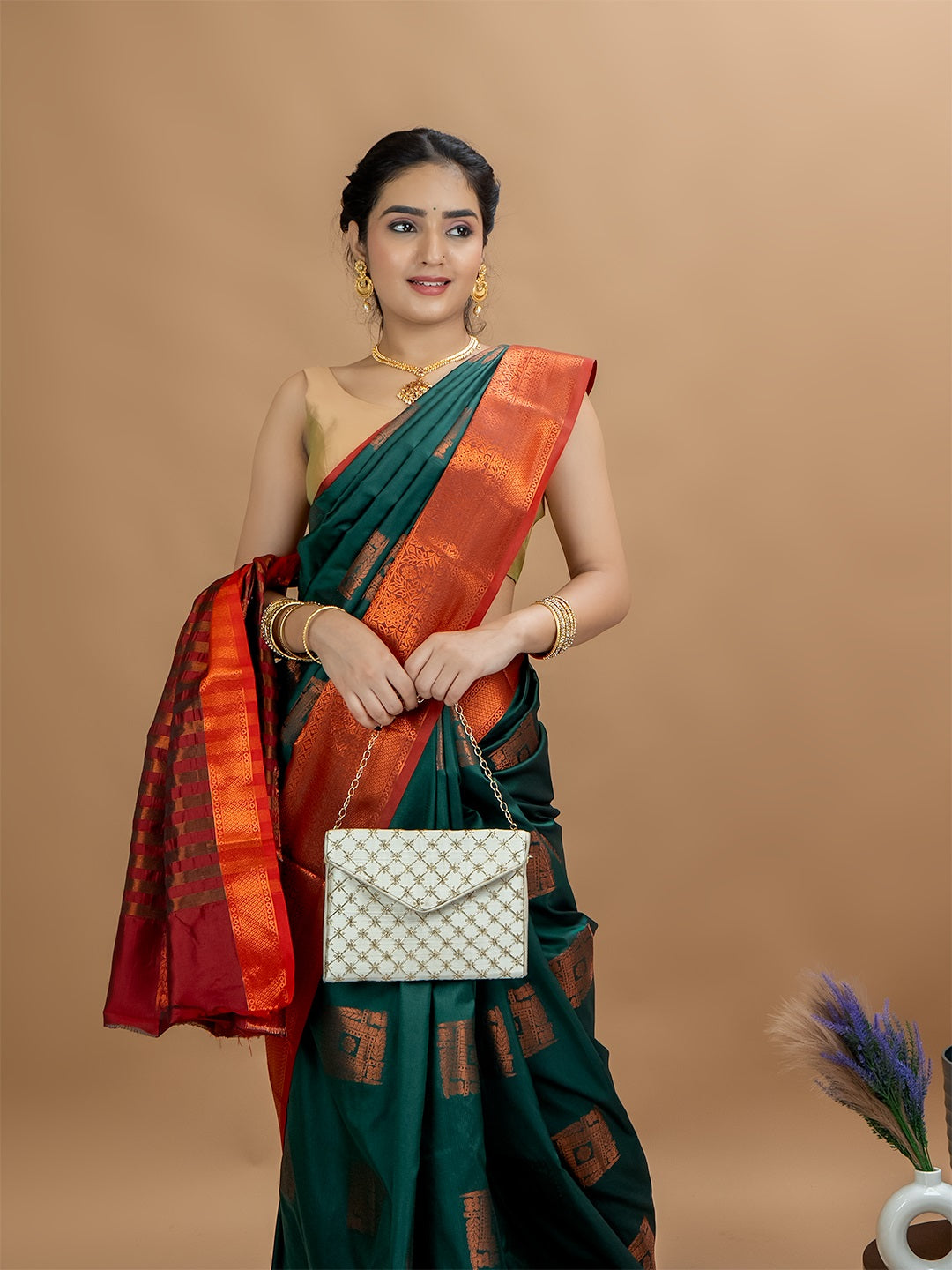 South Silk Brocade Saree