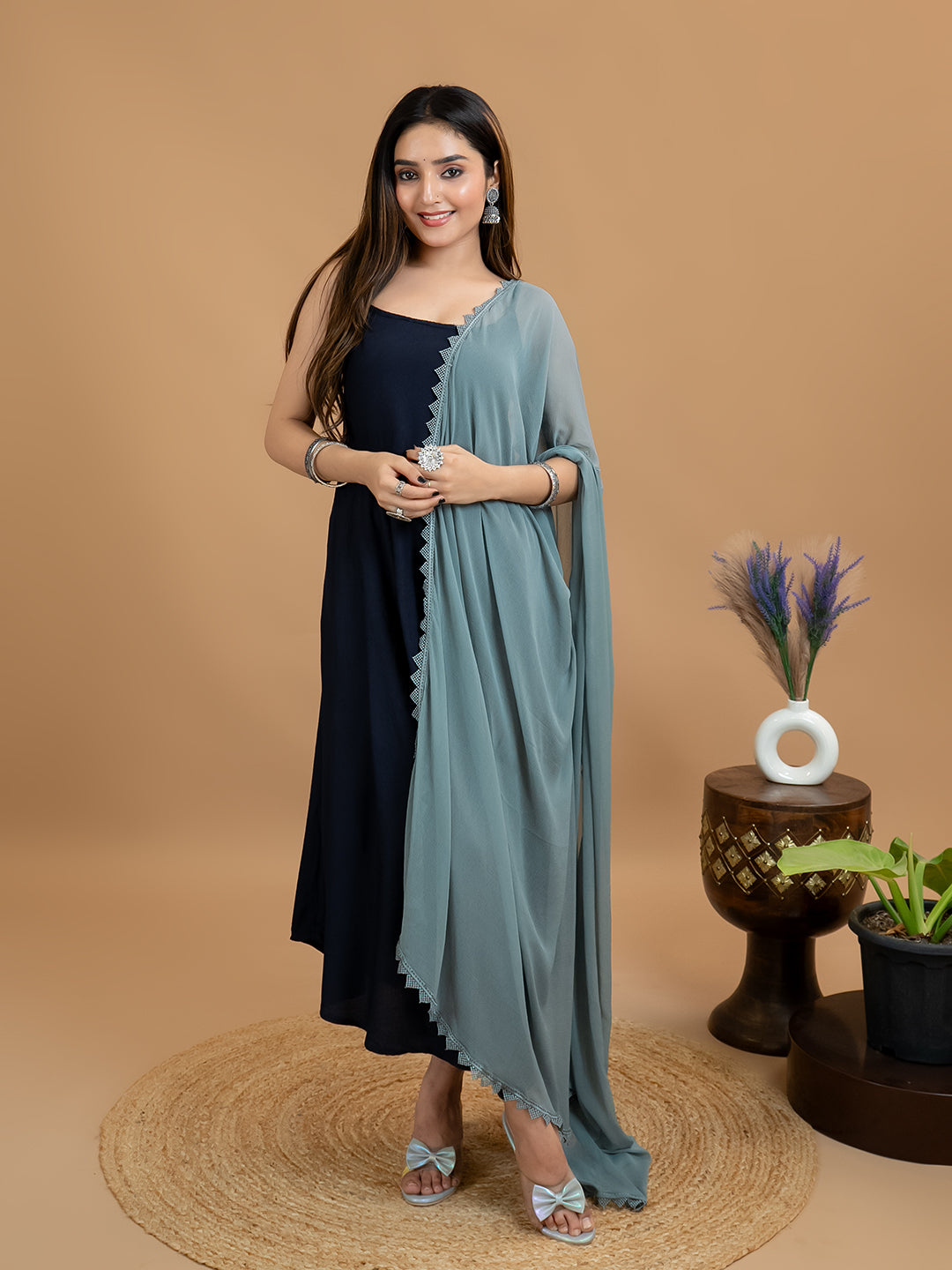 Solid Chiffon Dupatta