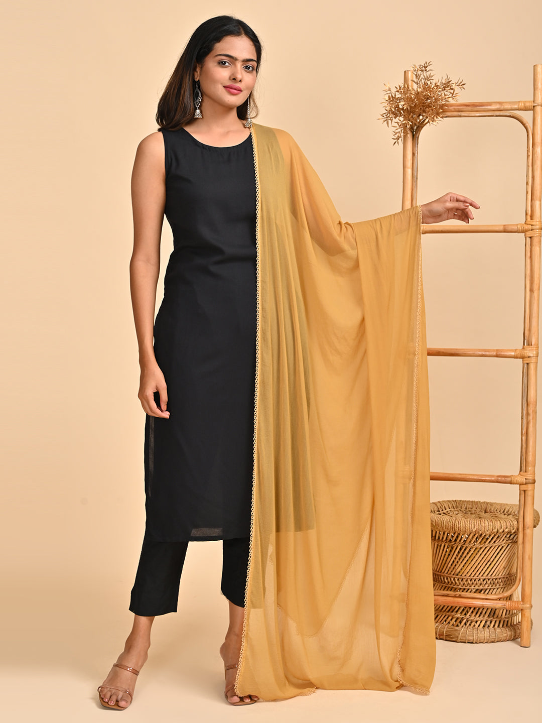 Solid Chiffon Dupatta