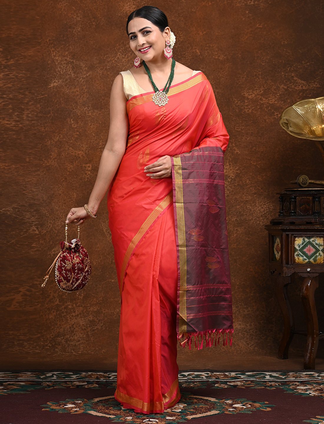 Arni Silk Zari weave Saree