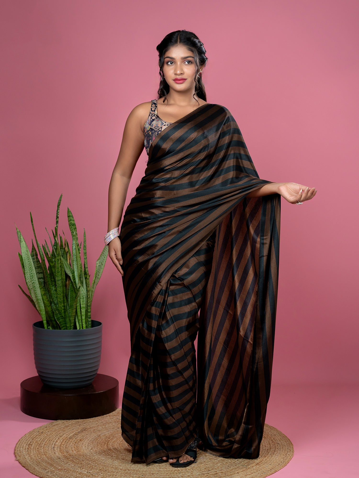 Ready To Wear Satin Saree
