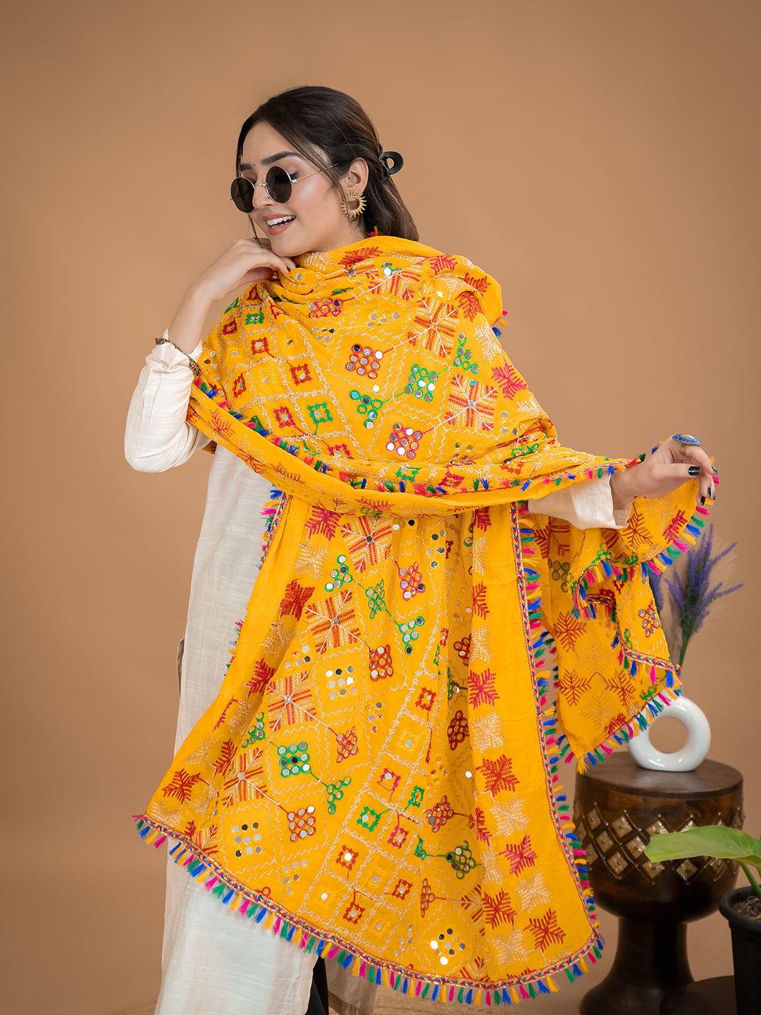 Phulkari Cotton Dupatta
