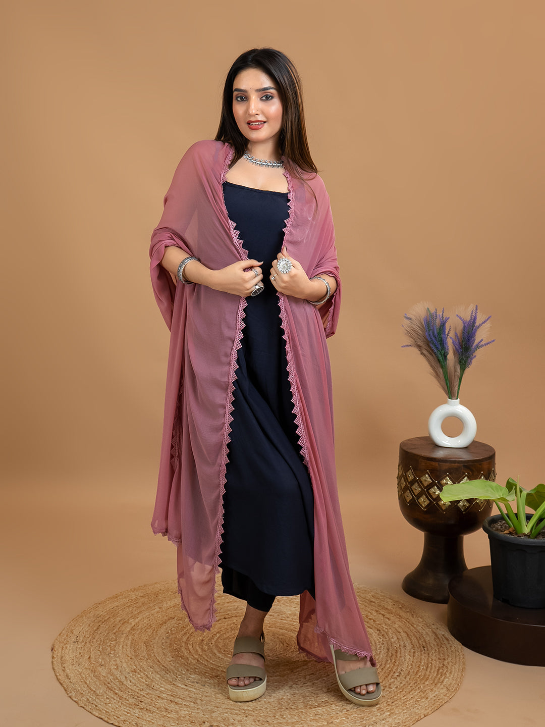 Solid Chiffon Dupatta