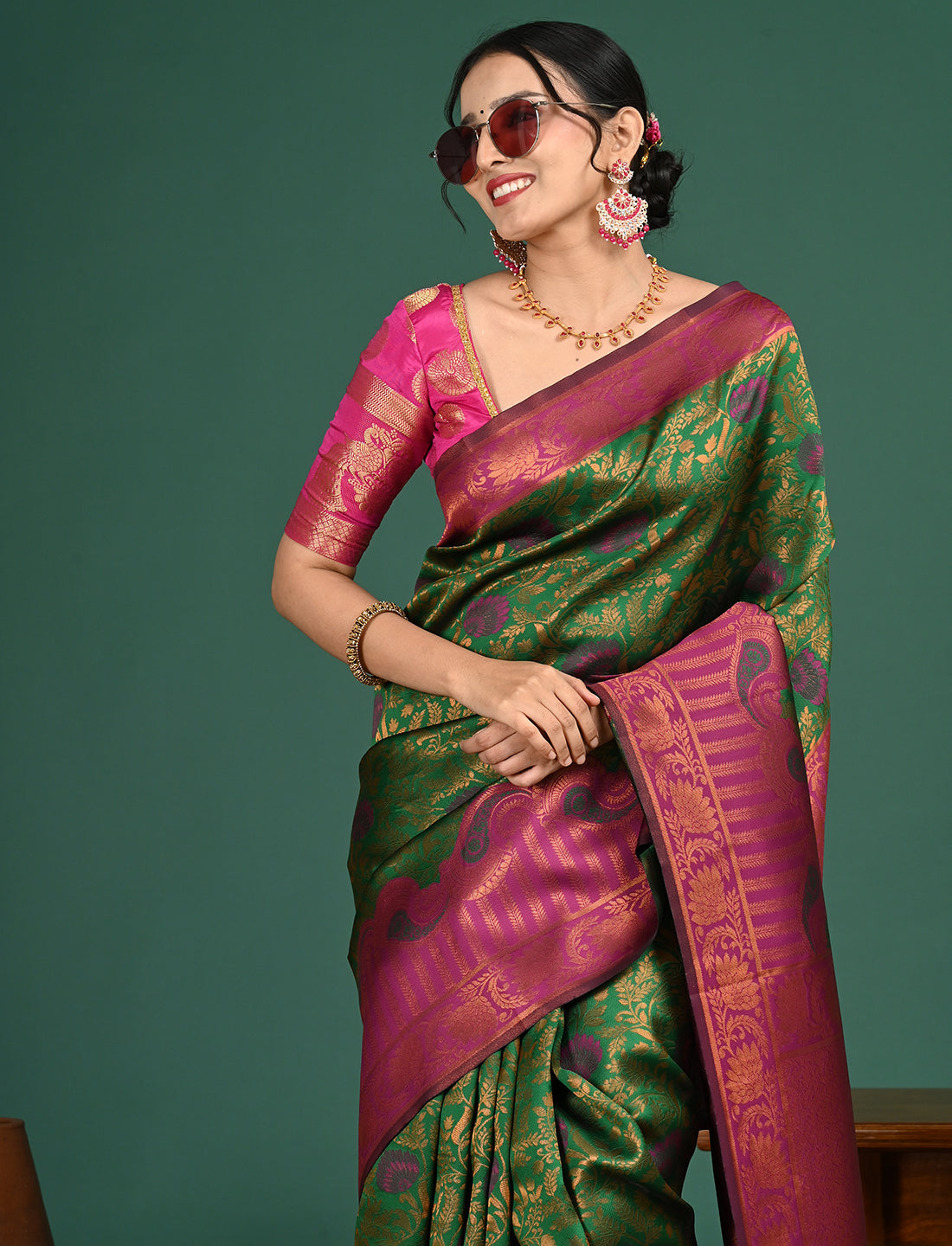 South Art Silk Geometric Saree