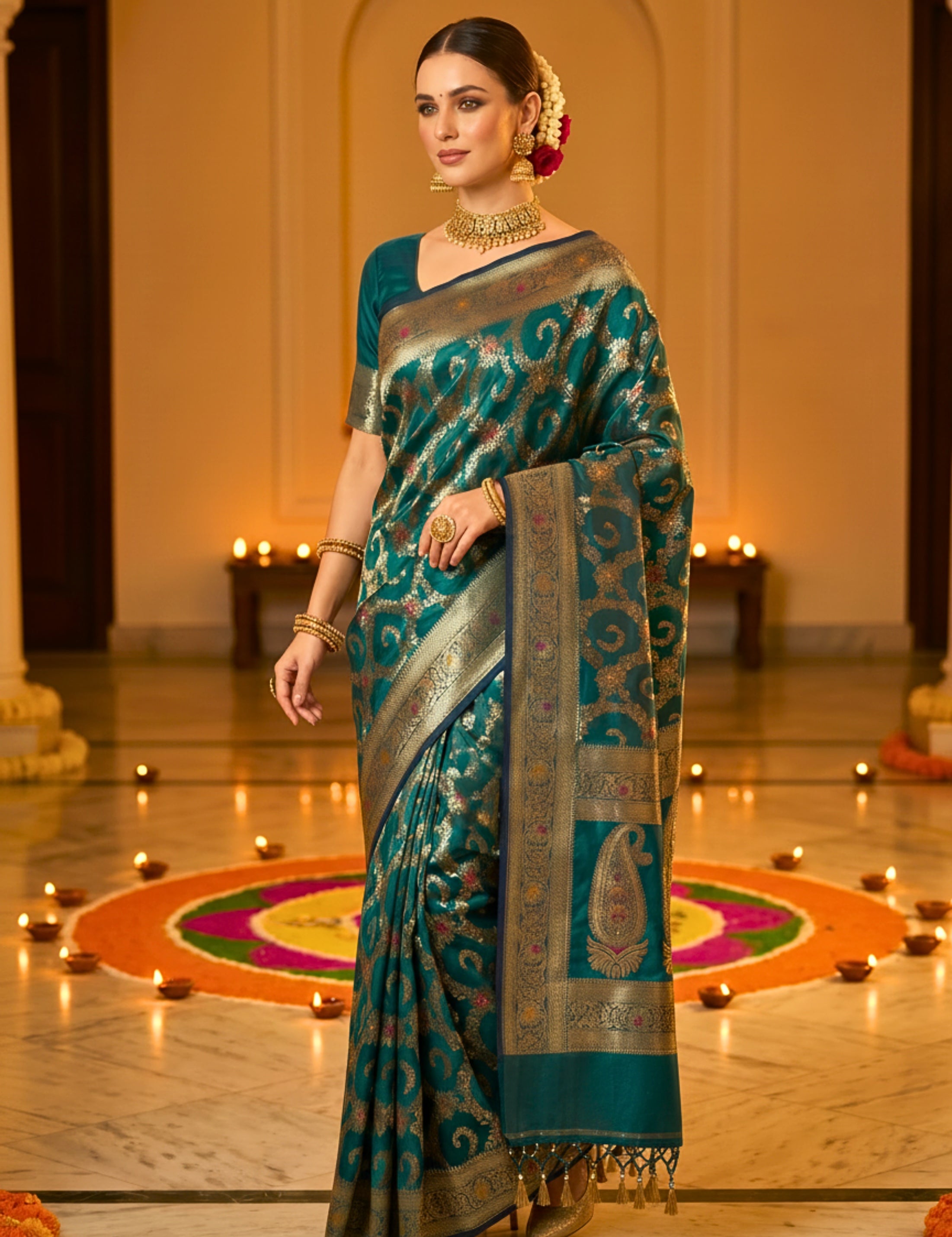 Banarasi Viscose Silk Saree