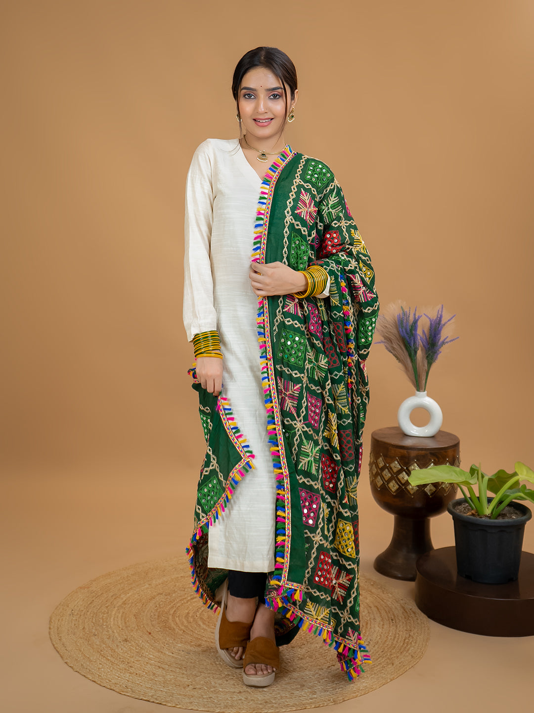 Phulkari Cotton Dupatta