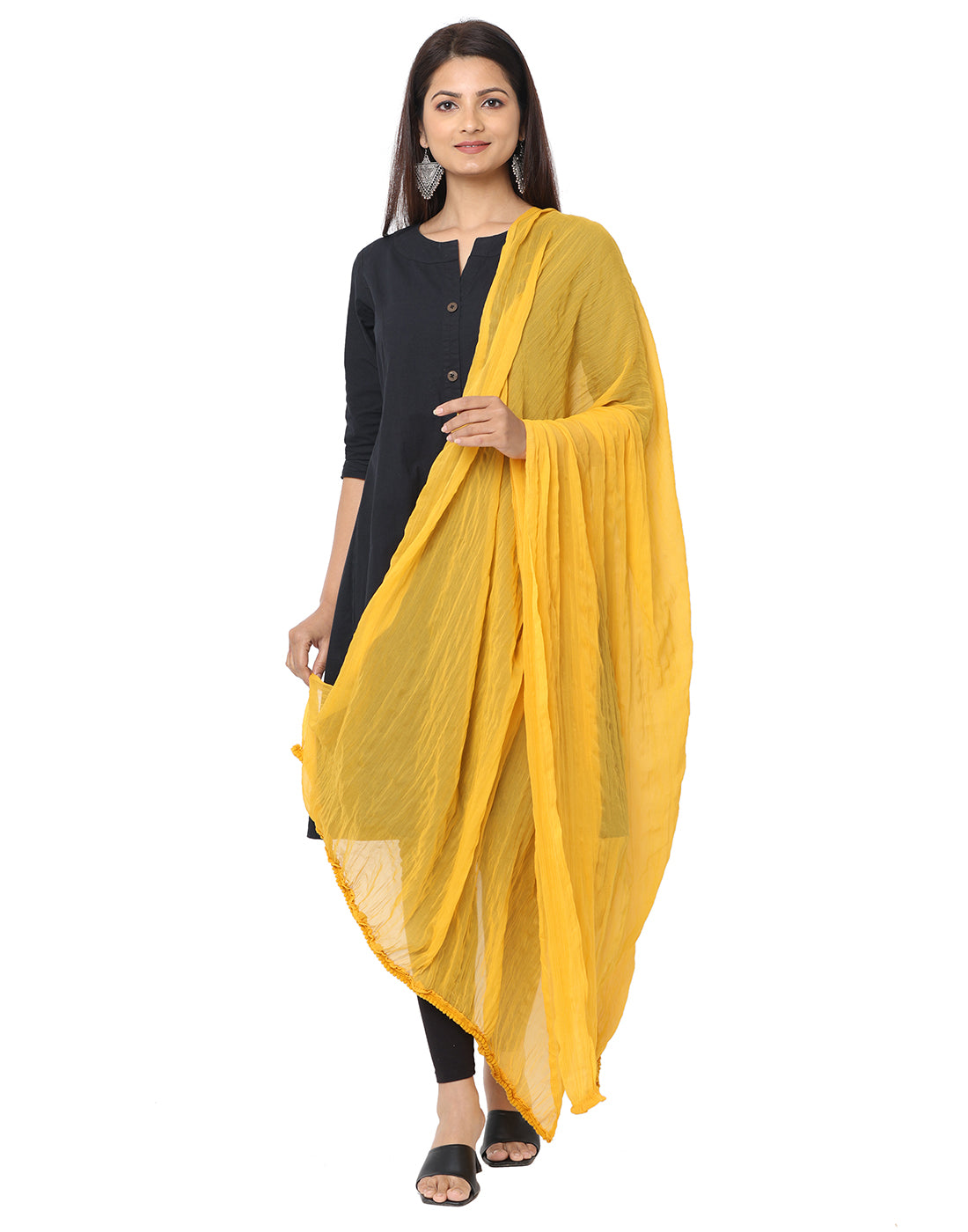 Solid Chiffon Dupatta