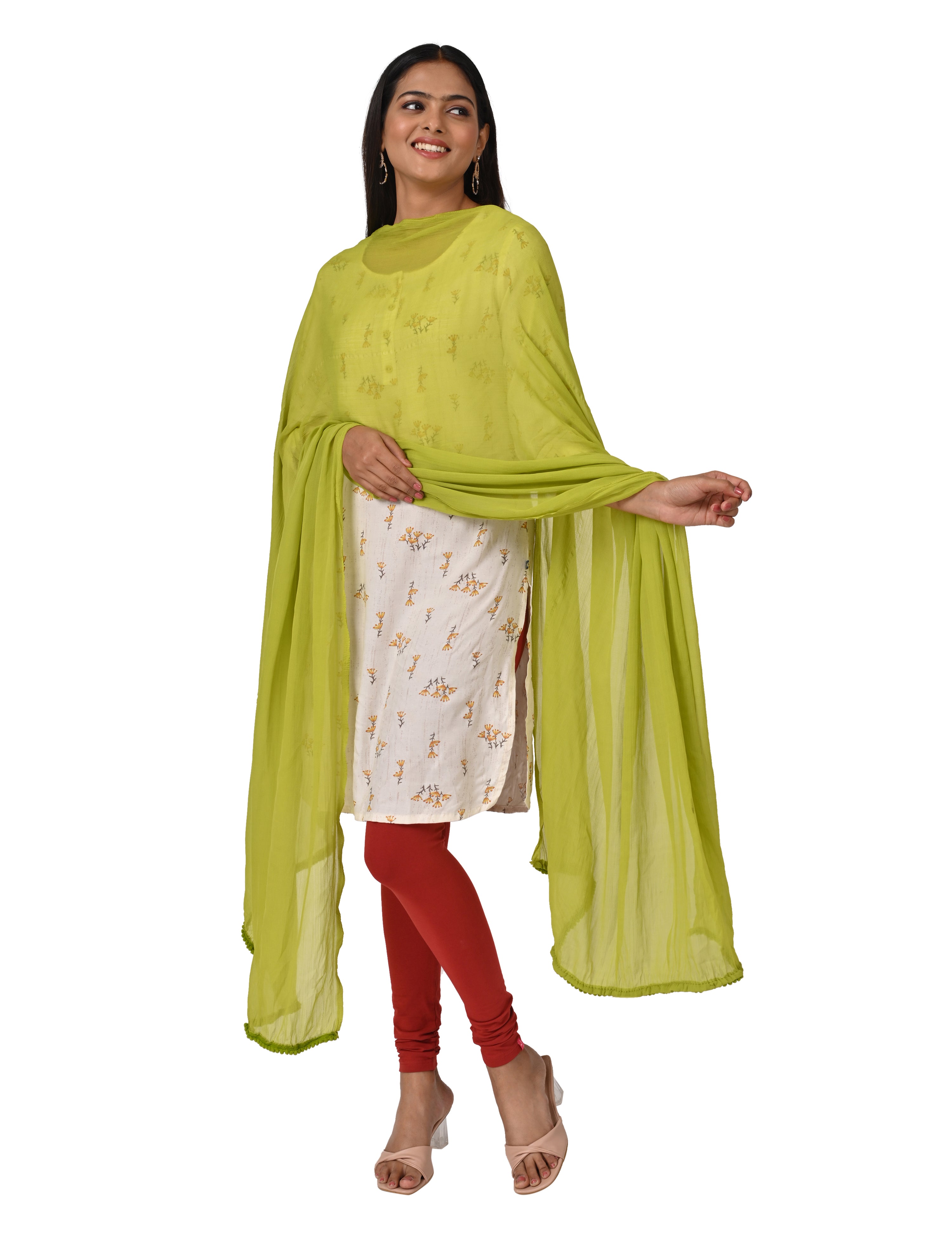 Solid Chiffon Dupatta