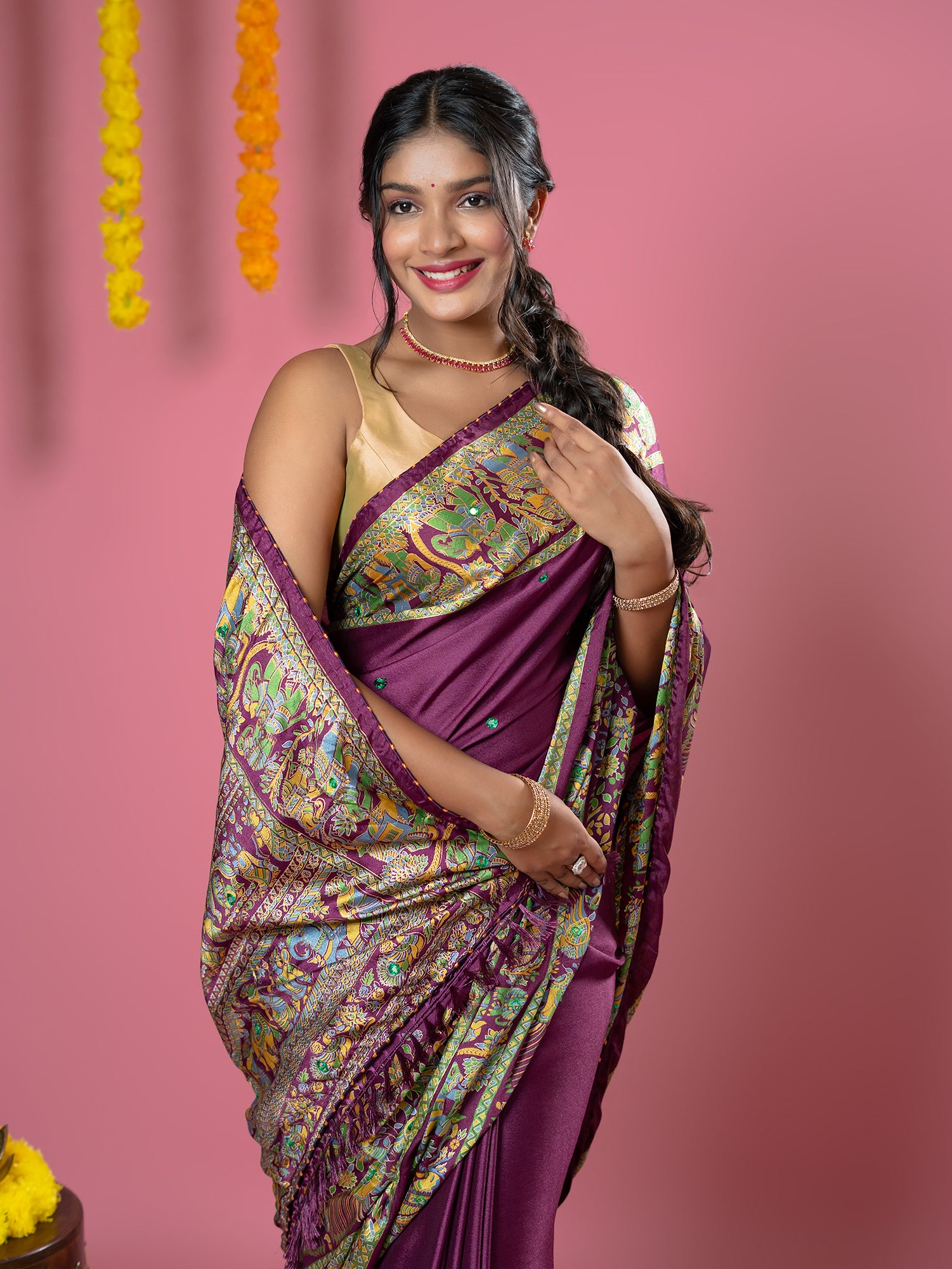 Kutch Print Crepe Saree