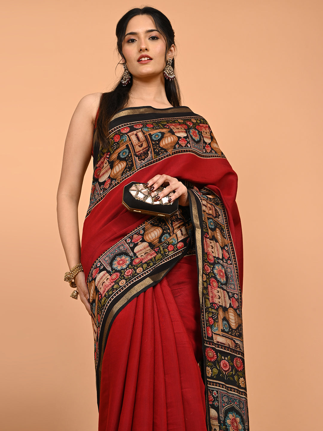 Solid Viscose Cotton Saree