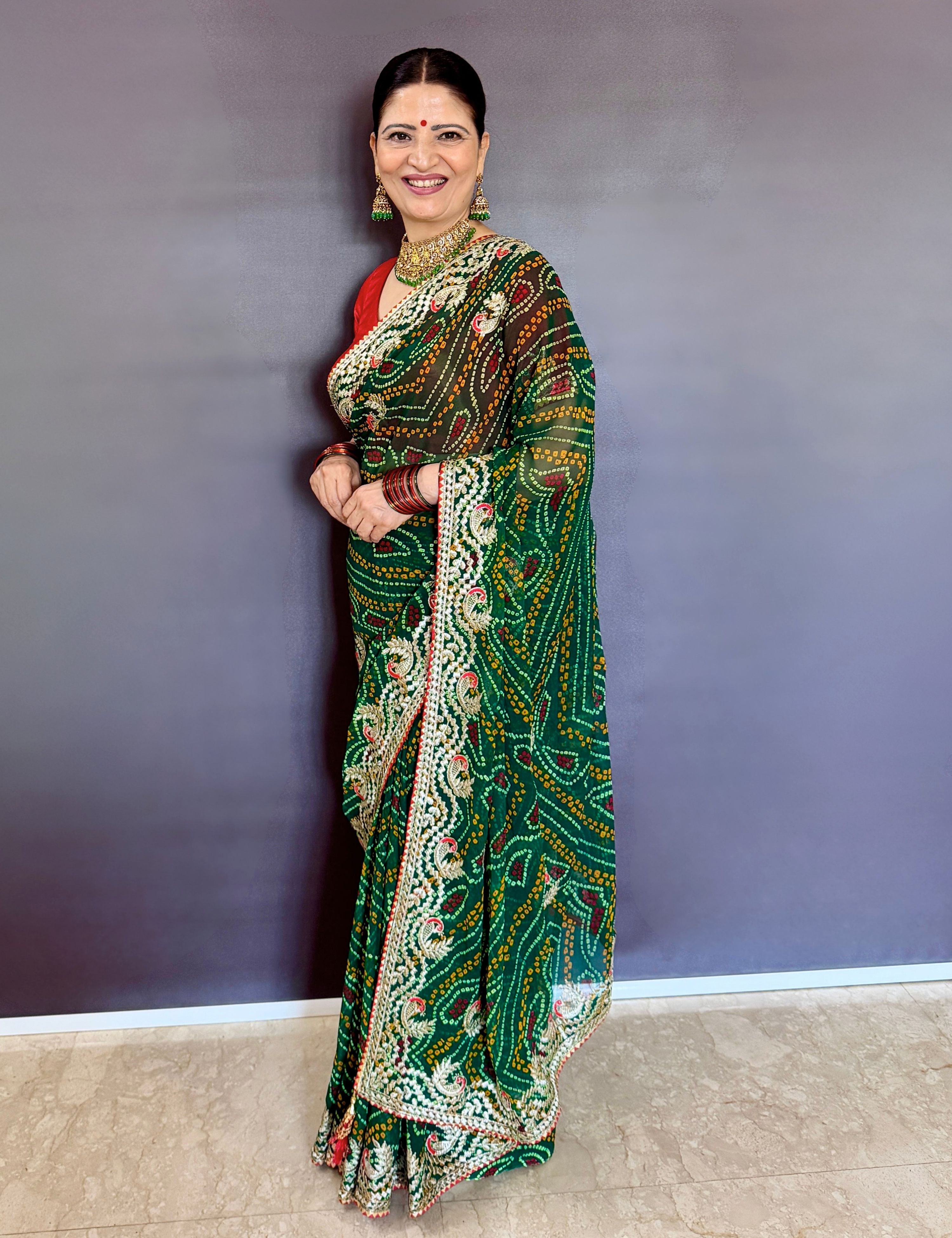 Bandhini Georgette Saree