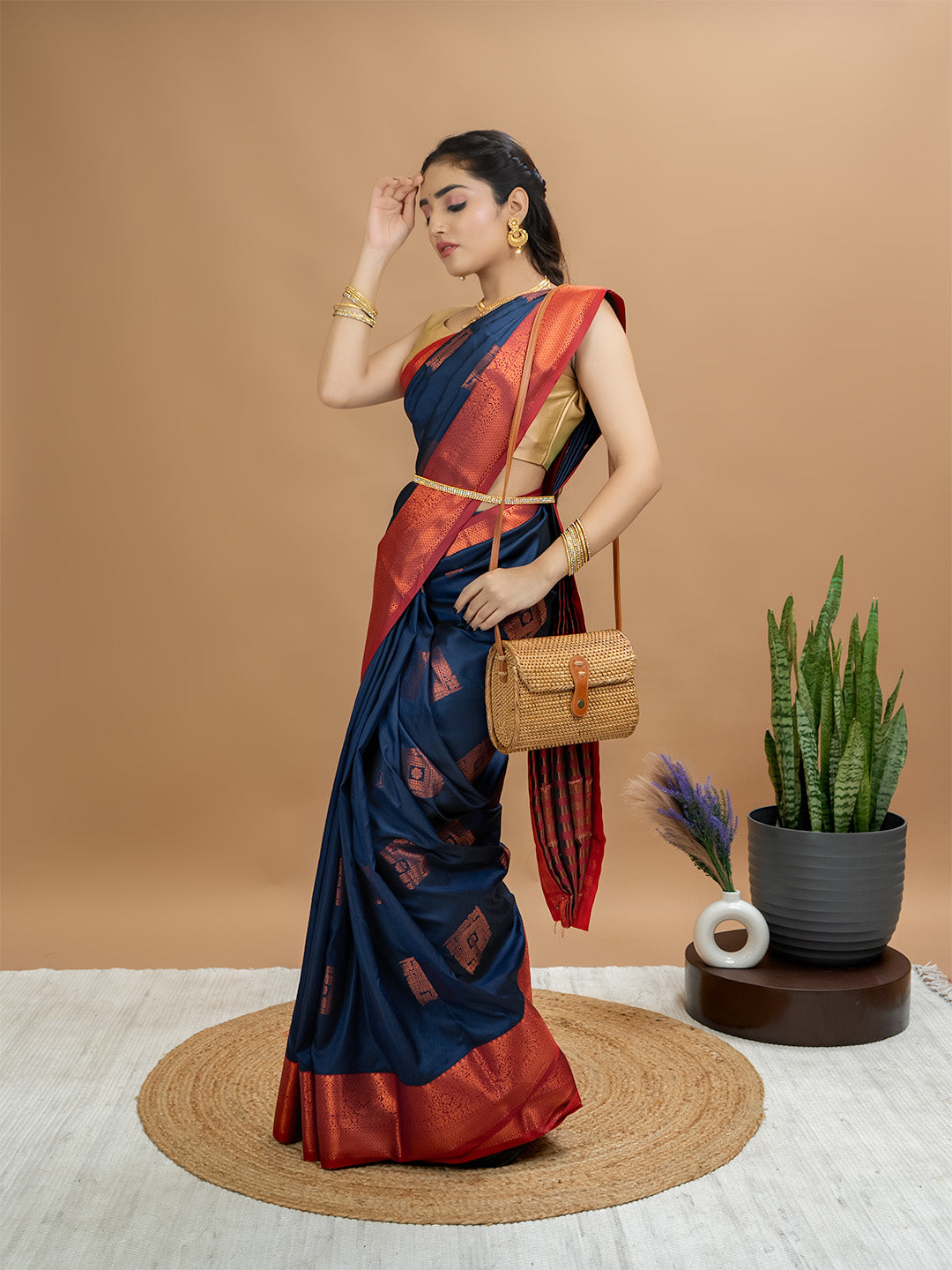 South Silk Brocade Saree