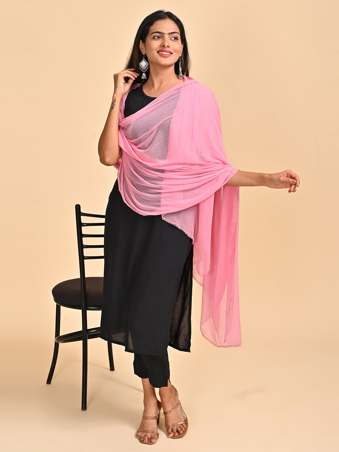Solid Chiffon Dupatta