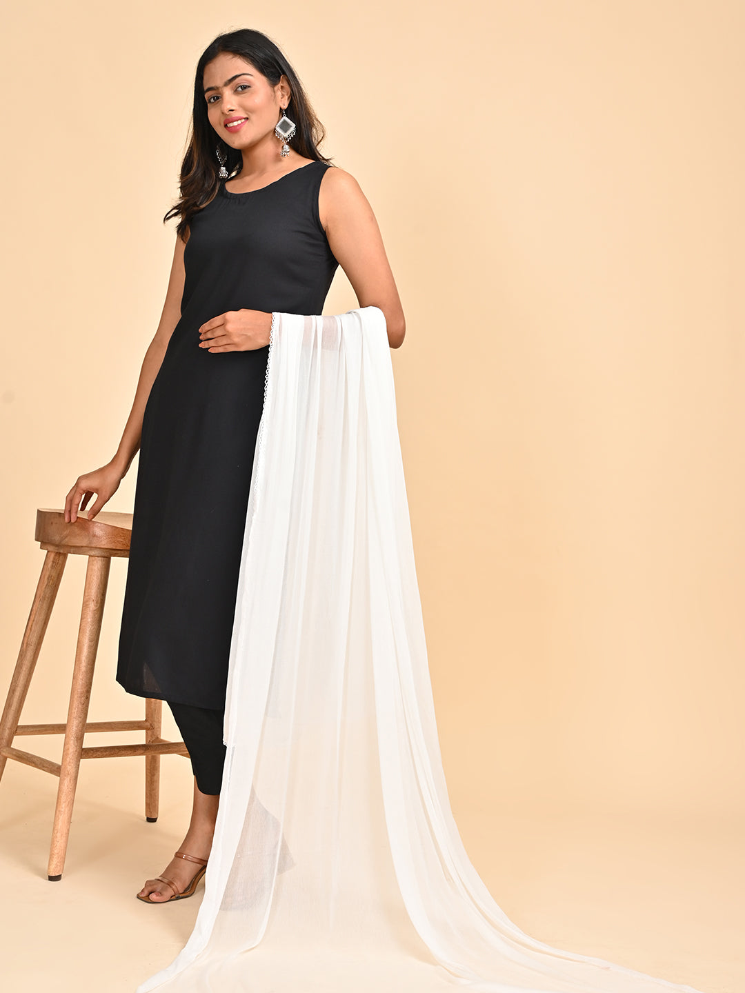 Solid Chiffon Dupatta