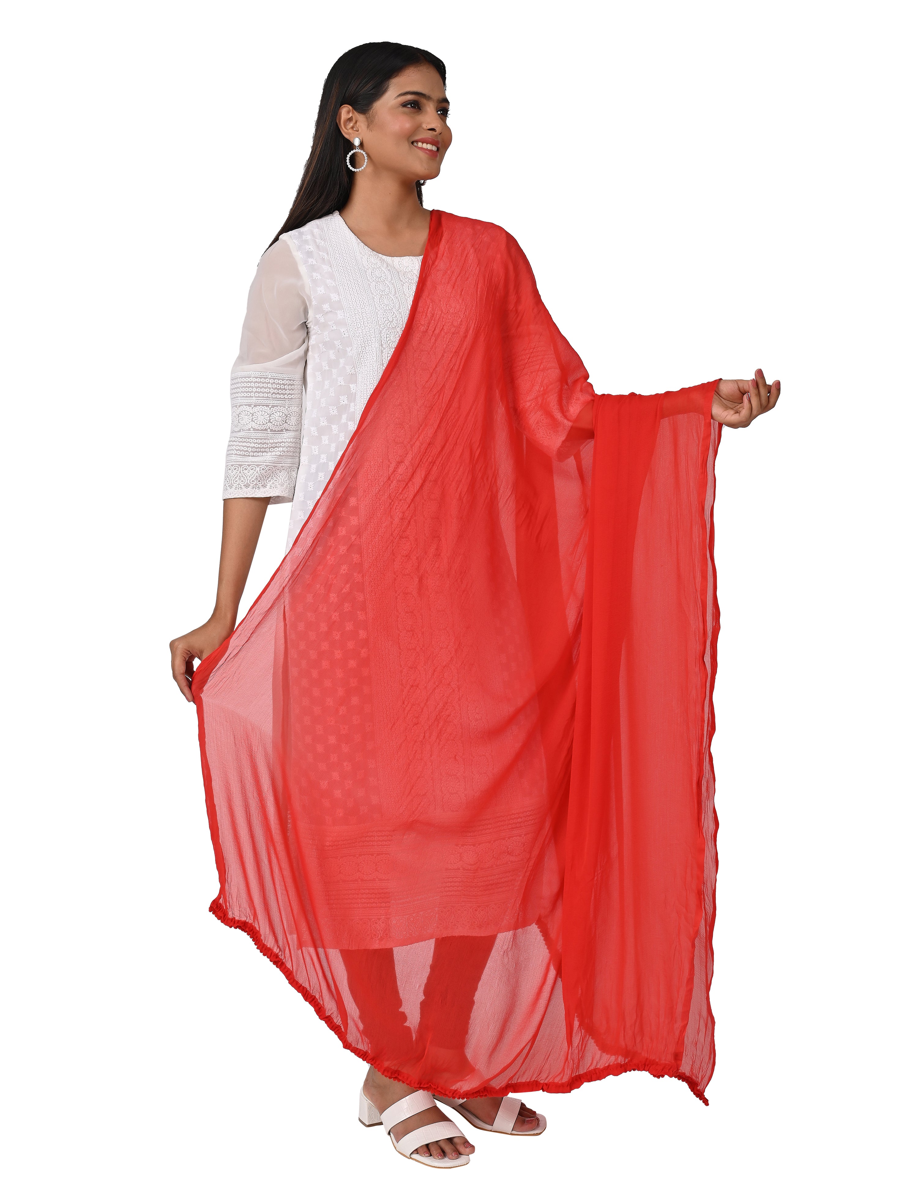 Solid Chiffon Dupatta