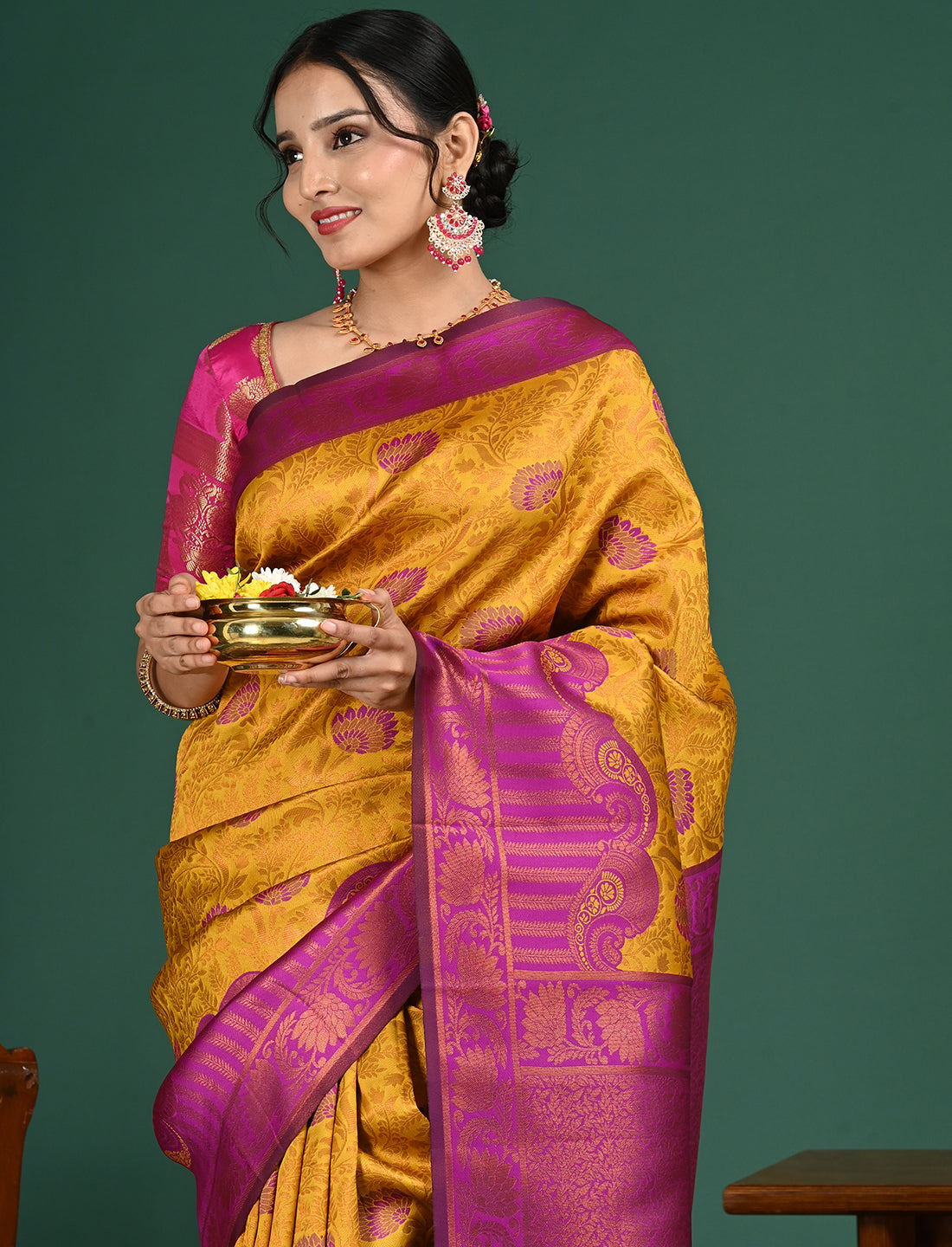 South Art Silk Geometric Saree