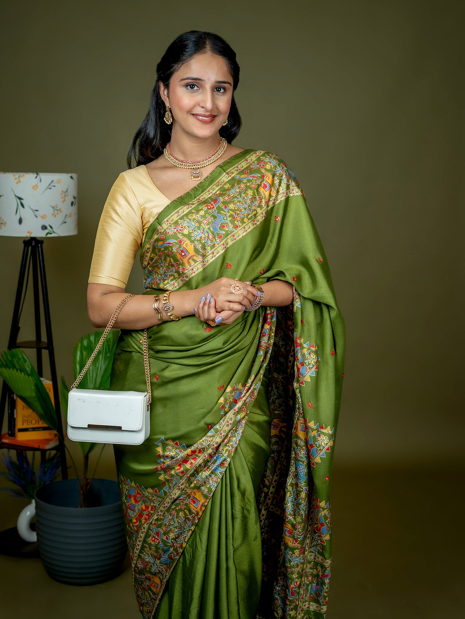 Kutch Print Crepe Saree