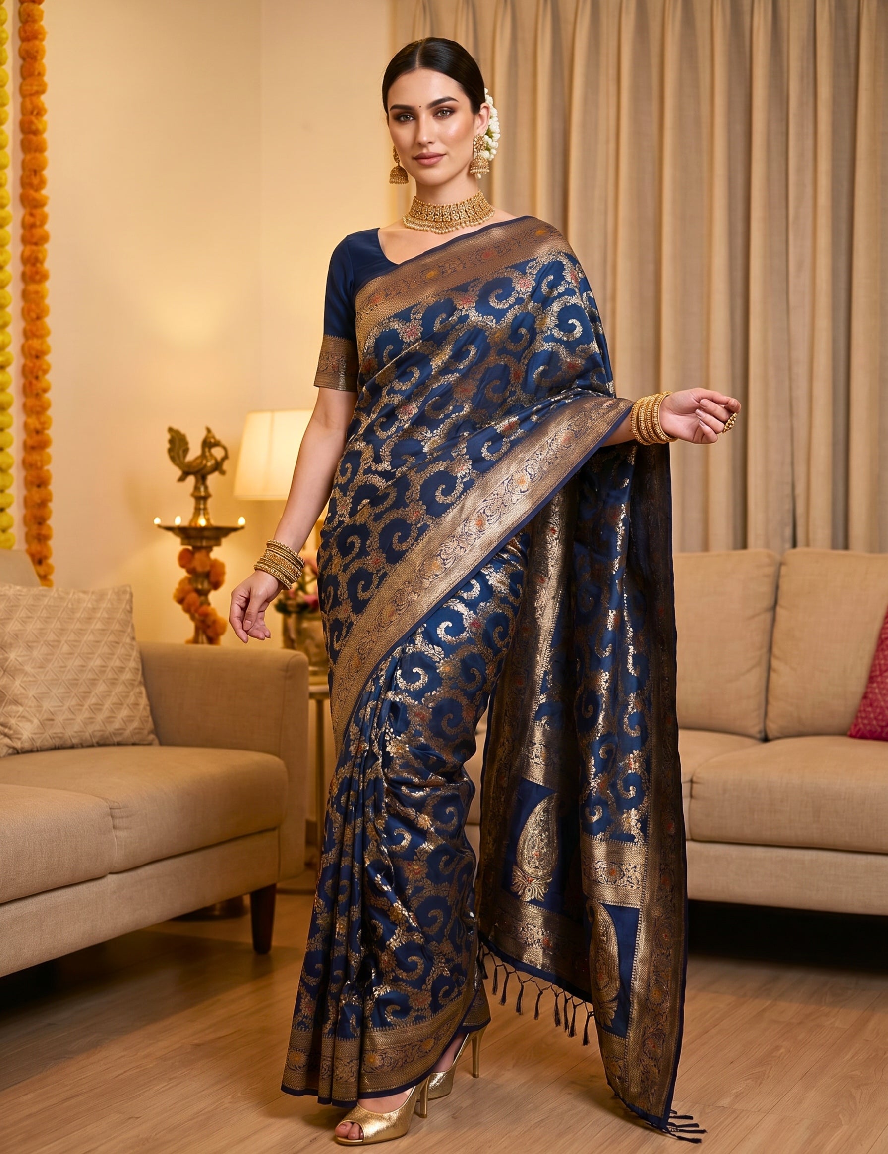 Banarasi Viscose Silk Saree