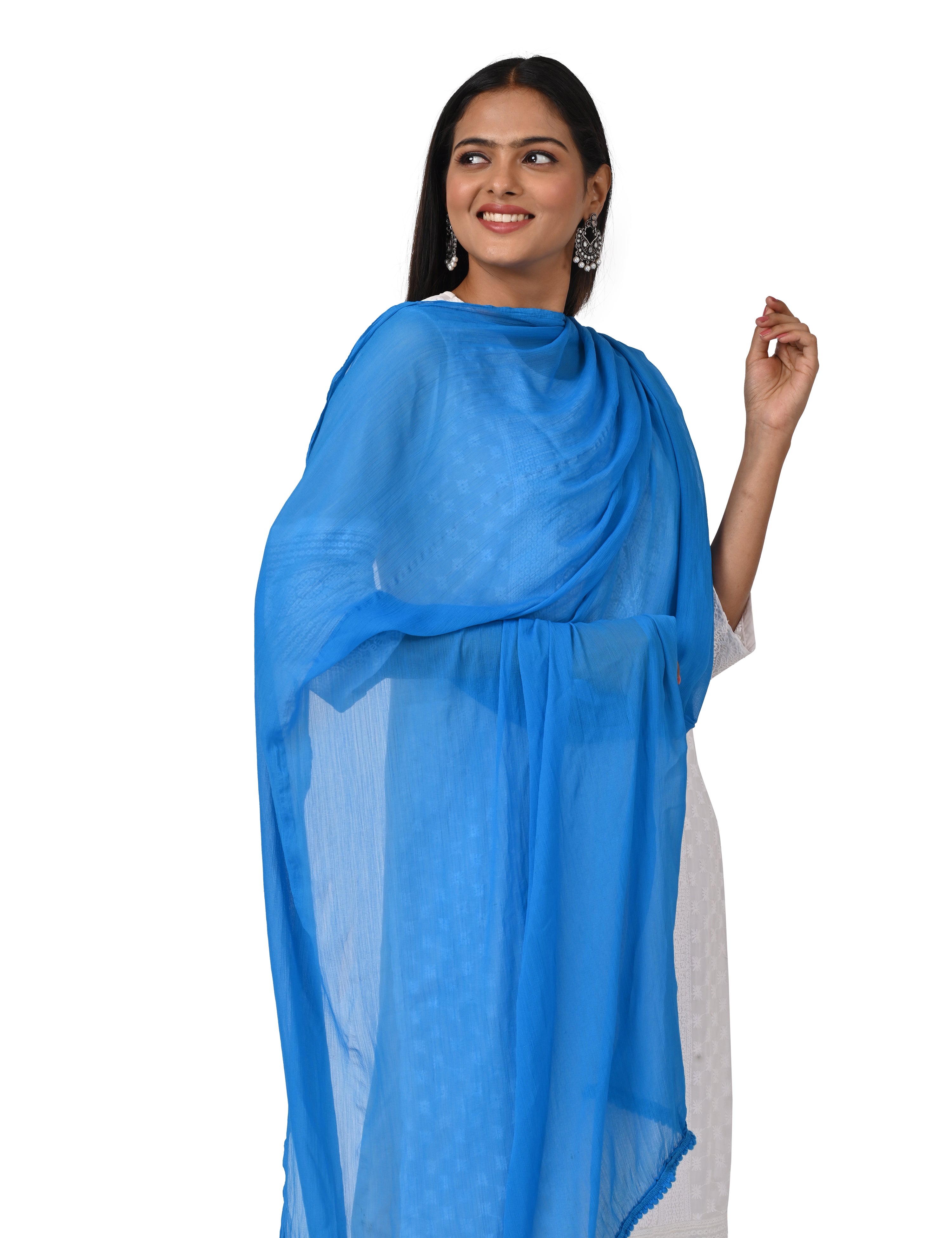 Solid Chiffon Dupatta