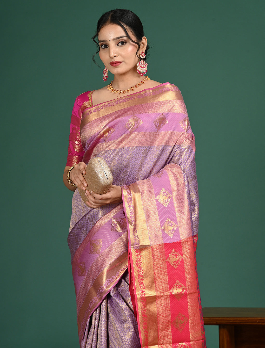 South Art Silk Geometric Saree
