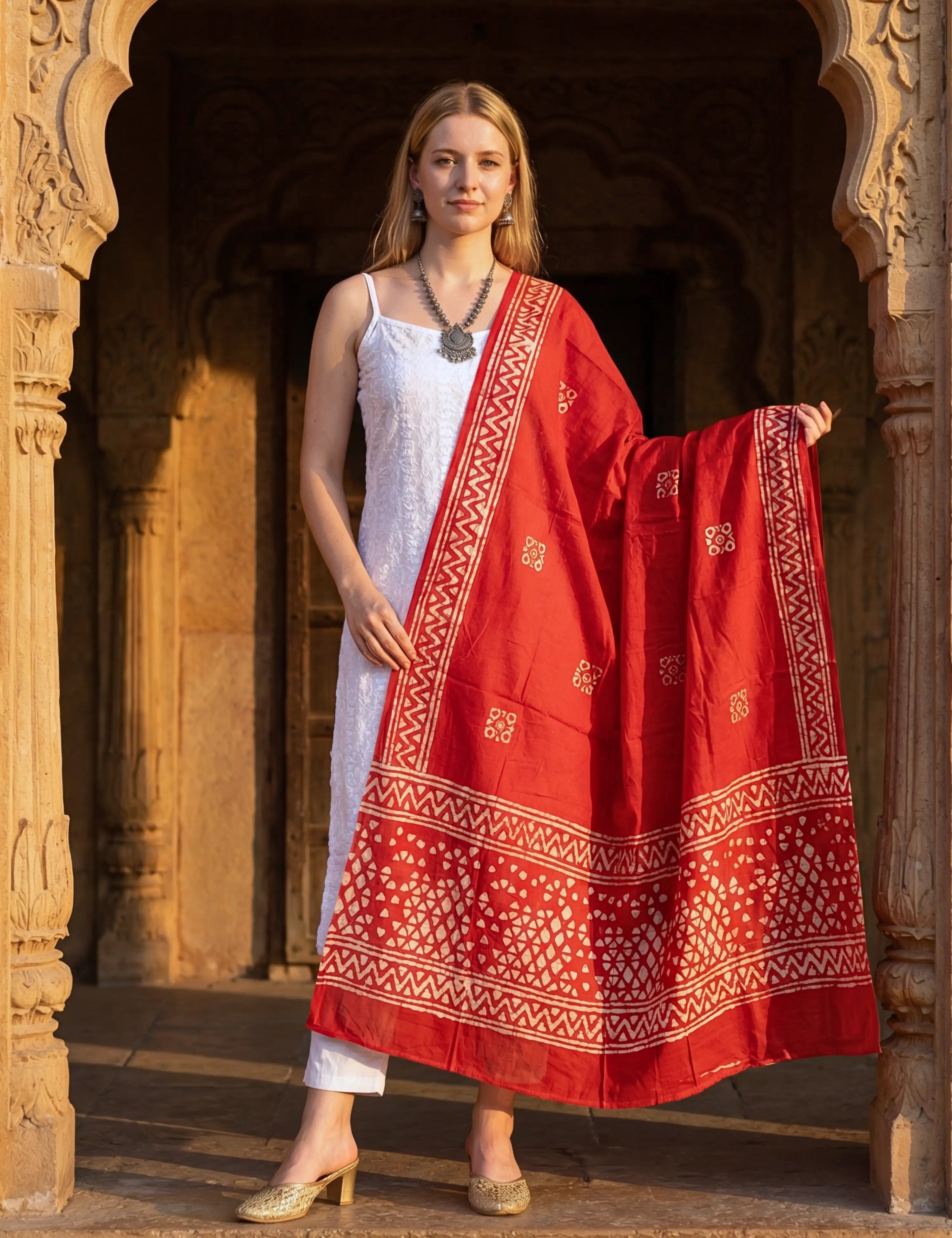 Batik Mul Cotton Dupatta