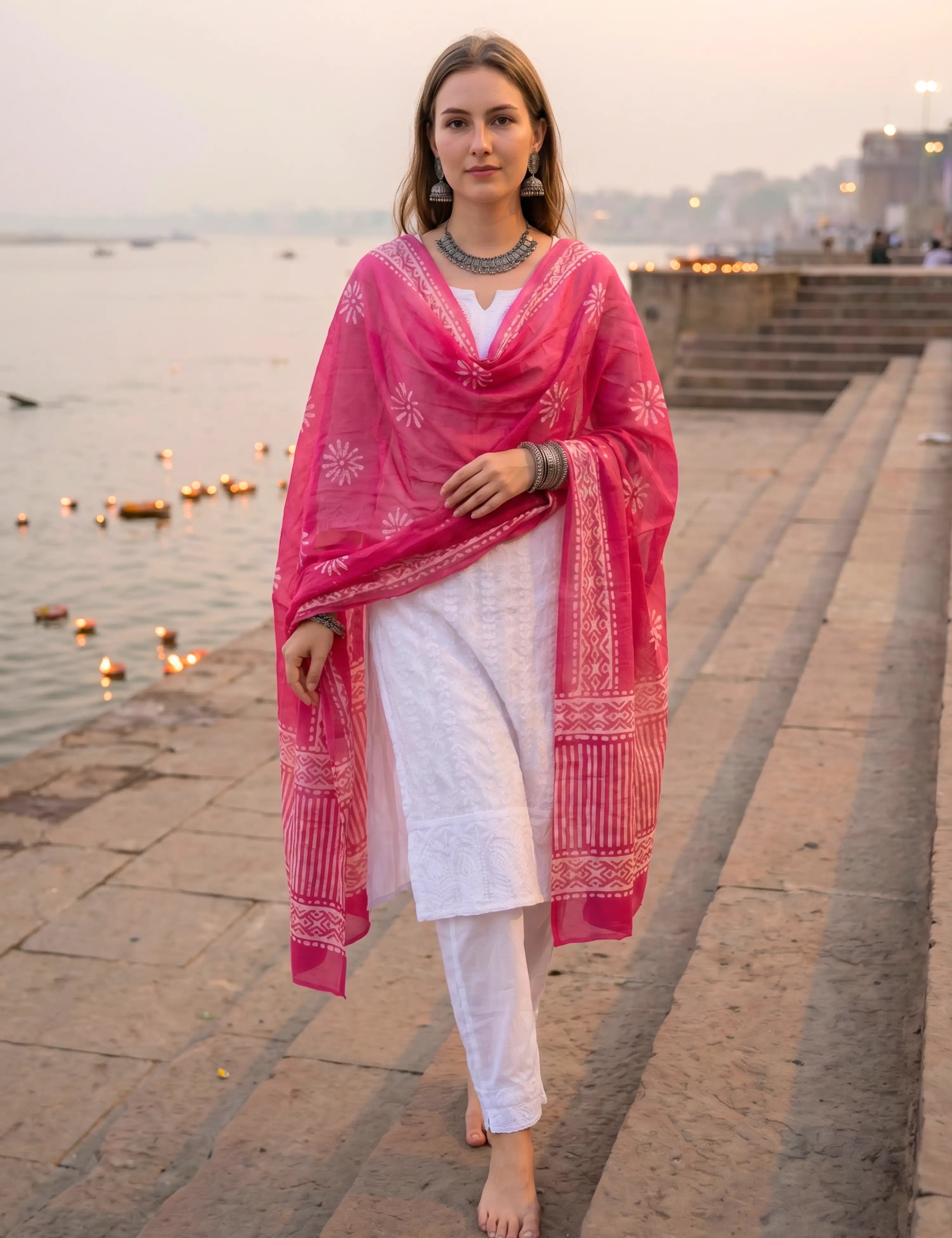 Batik Mul Cotton Dupatta