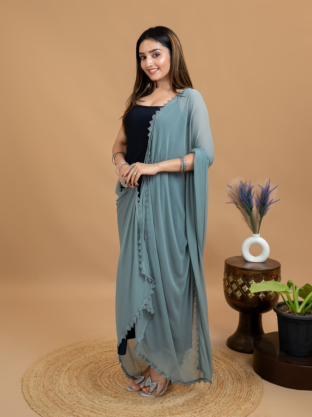 Solid Chiffon Dupatta
