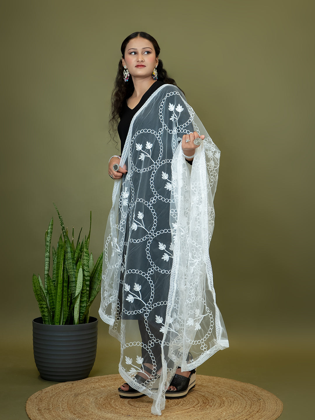 Chiffon Gold Print Dupatta