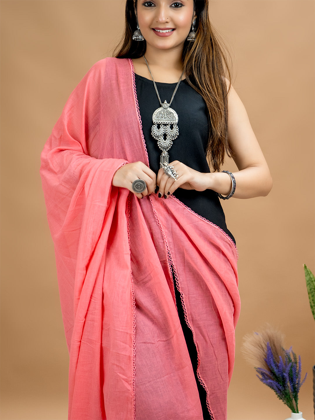 Solid Cotton Dupatta