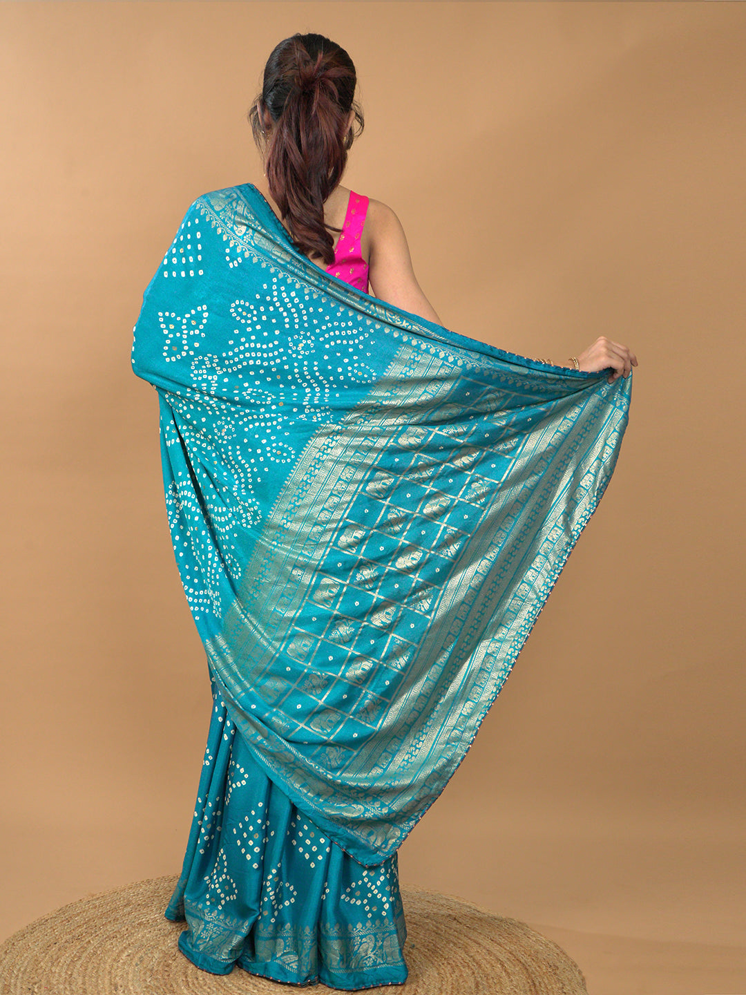 Bandhini Viscose Crepe Saree