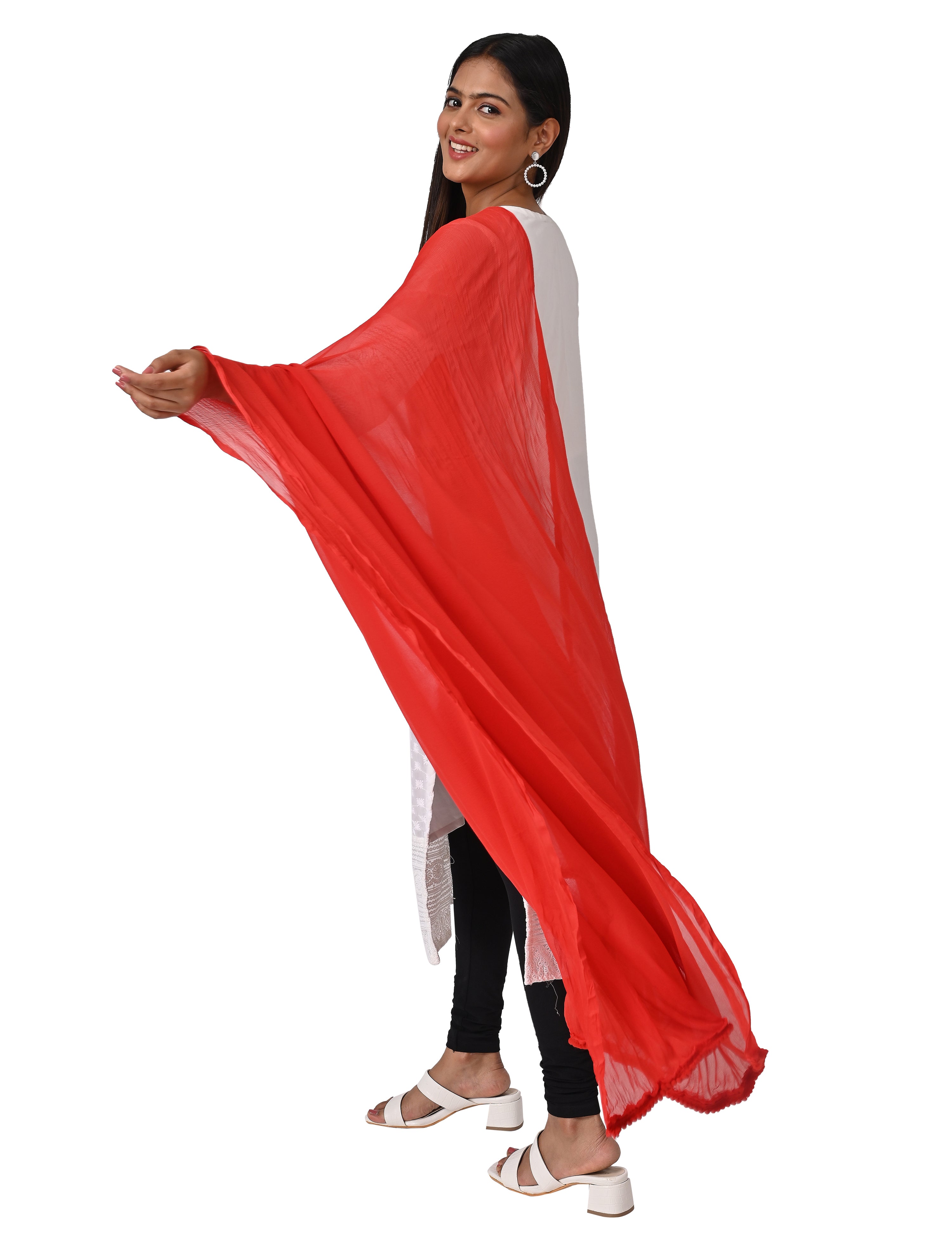 Solid Chiffon Dupatta