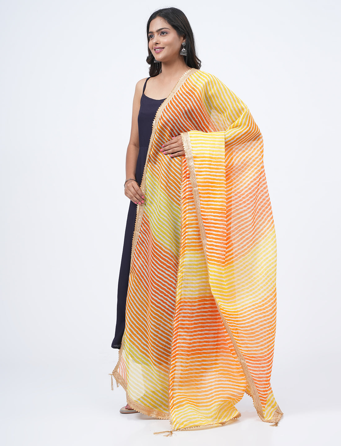 Kota Semi Cotton Colorblock Dupatta