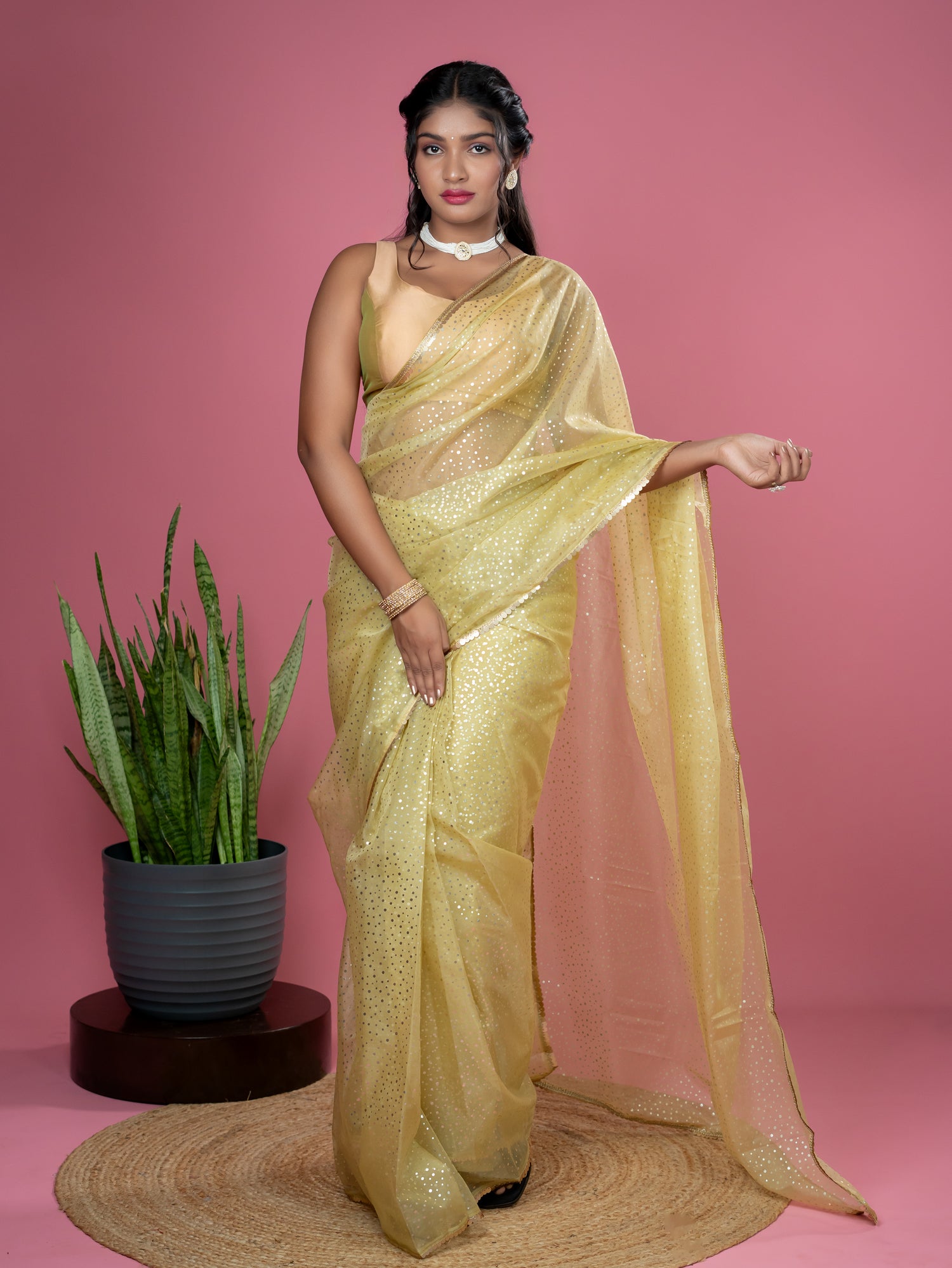 Olive Ready to Wear Party Saree